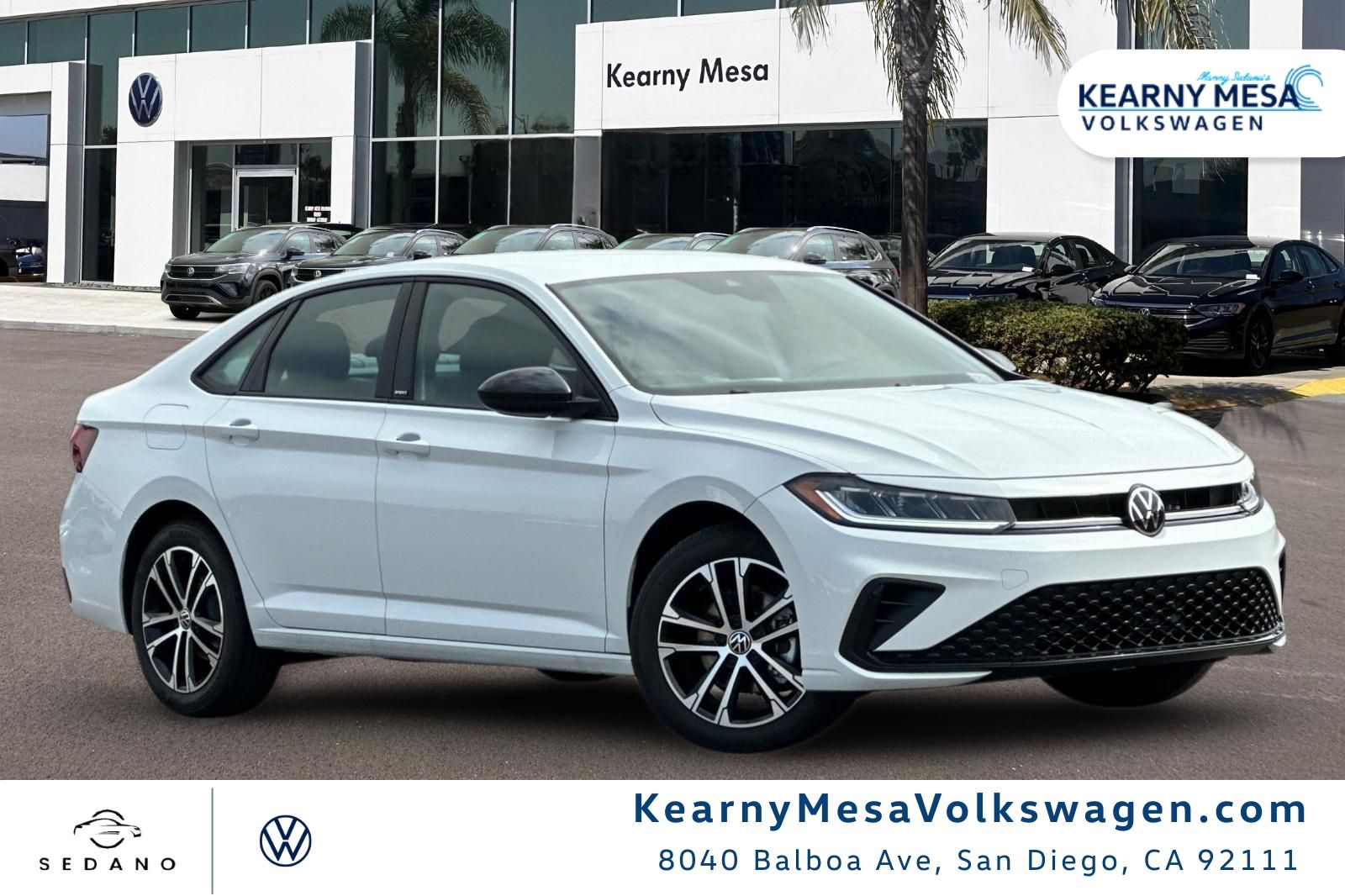 Pure White 2026 Volkswagen Jetta Sedan Front-Wheel Drive 8-Speed Automatic