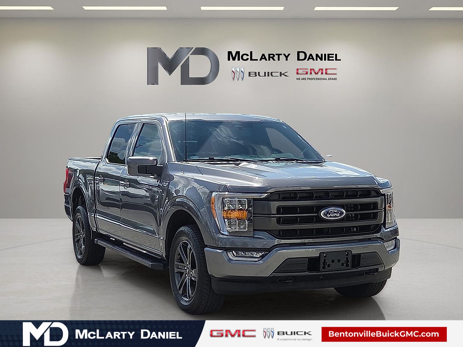 Gray Metallic 2022 Ford F-150 Pickup Truck Four-Wheel Drive Automatic