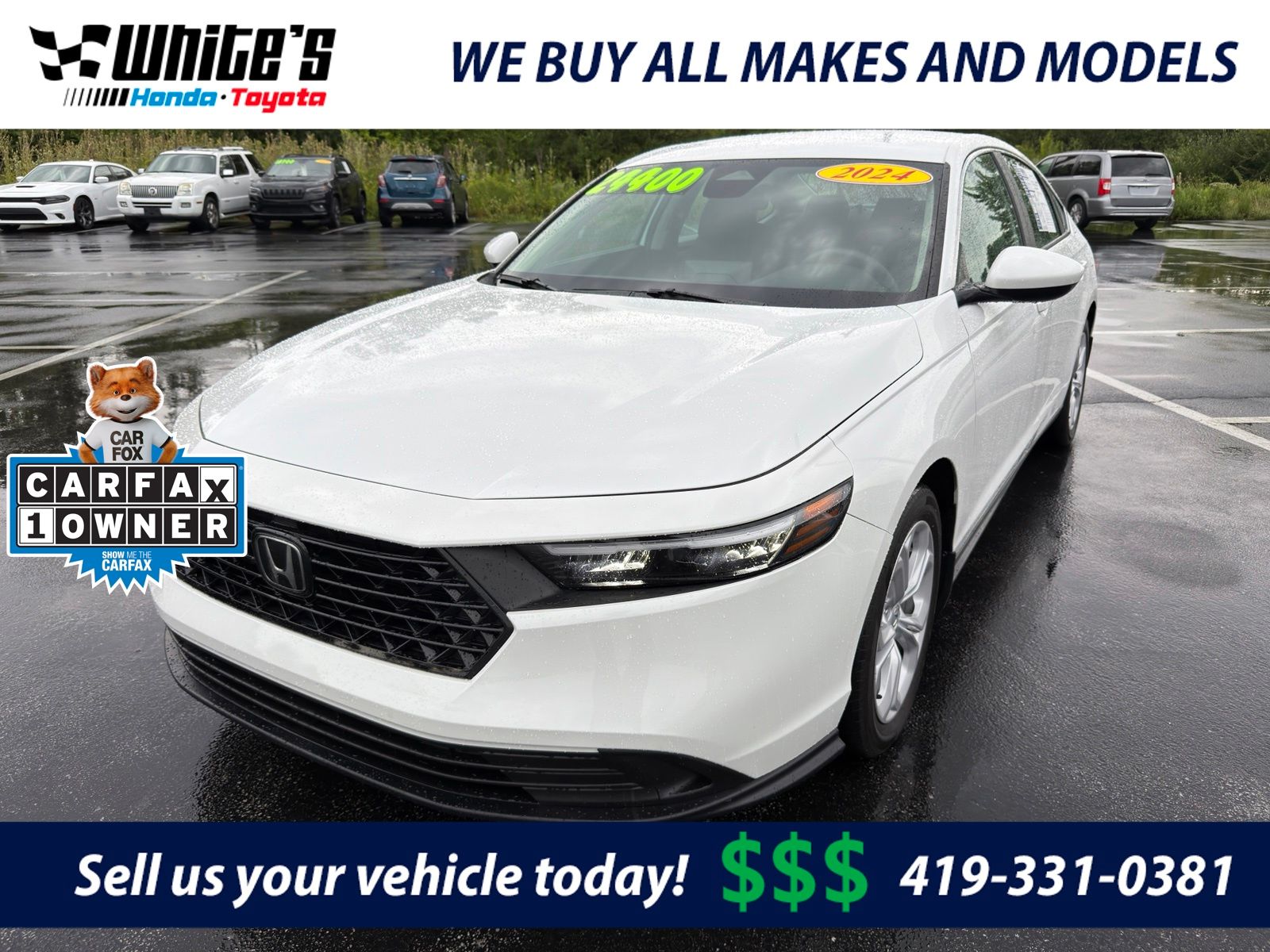 2024 Honda Accord Blanco Sedán Tracción delantera Transmisión variable continua