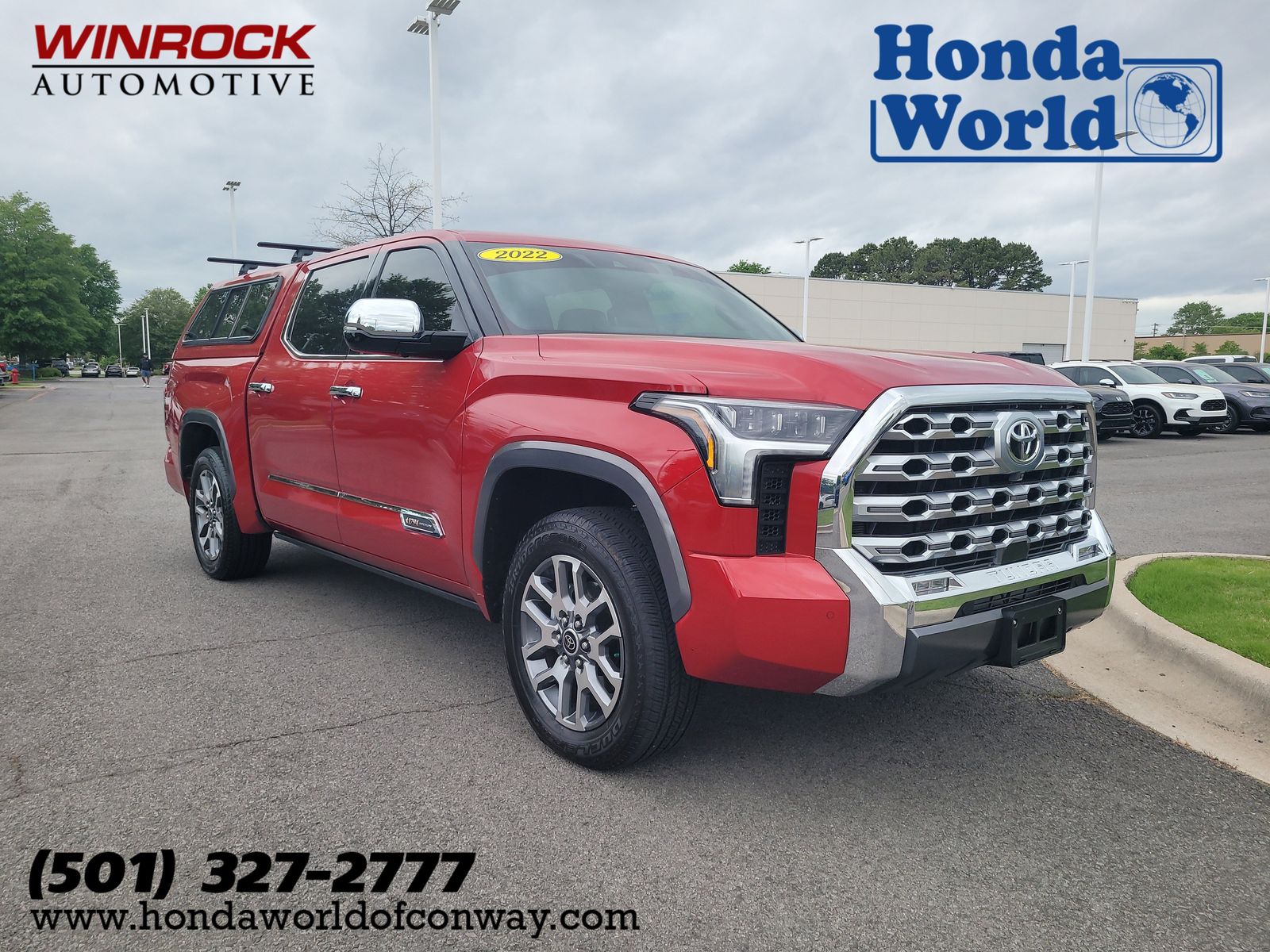 Red 2022 Toyota Tundra 1794 Edition CrewMax Cab 4WD Pickup Truck Four-Wheel Drive Automatic