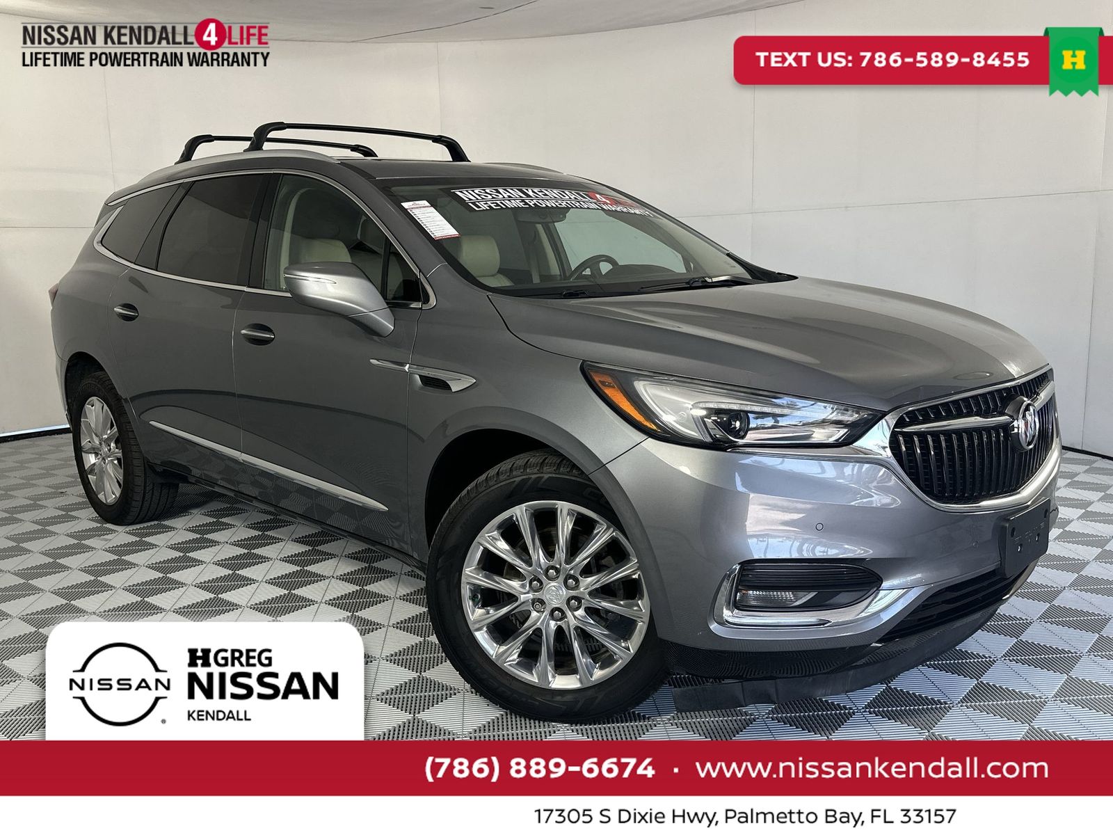 Gray (Satin Steel Metallic) 2018 Buick Enclave Premium AWD SUV / Crossover Four-Wheel Drive 9-Speed Automatic