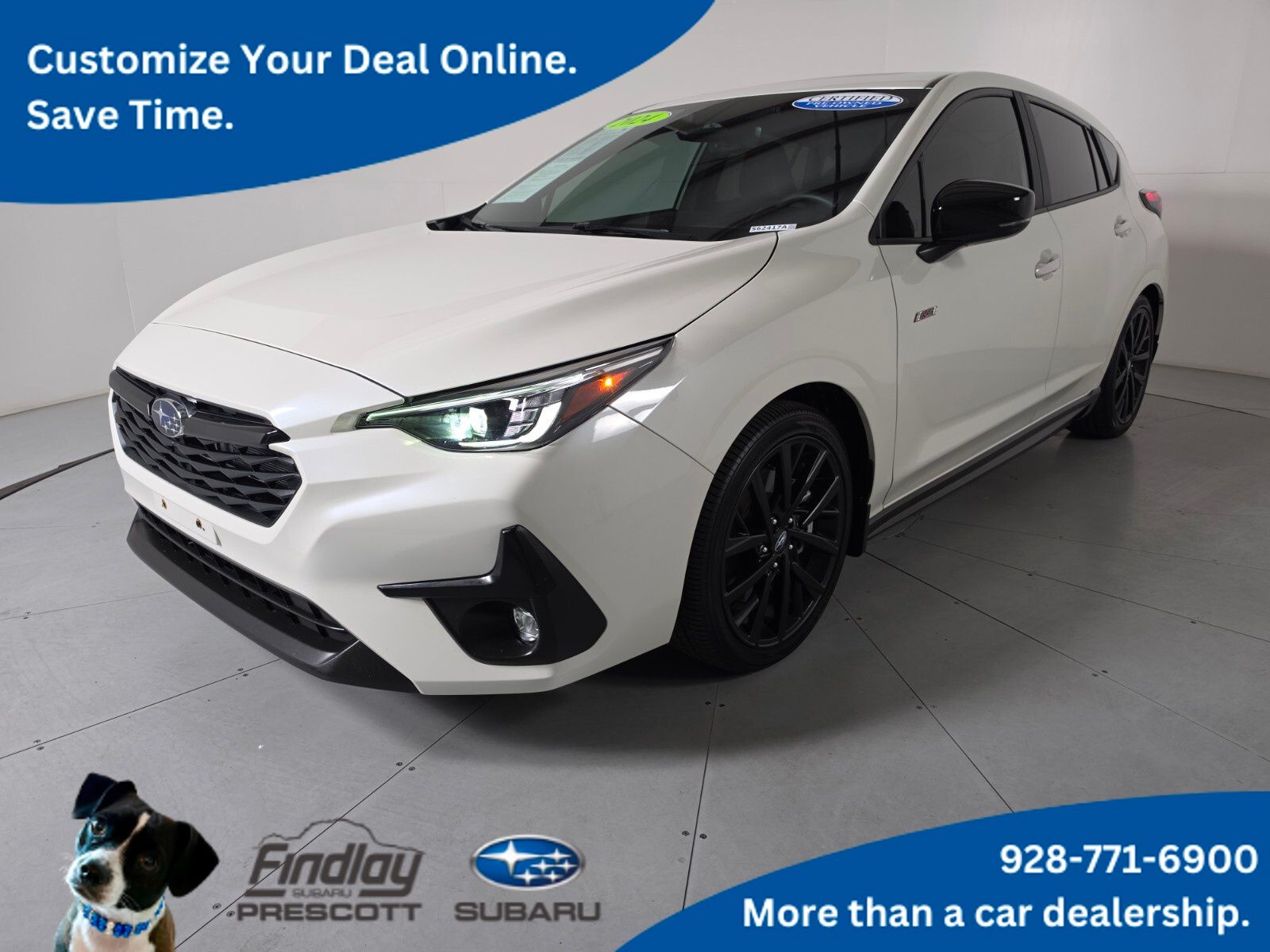 Crystal White Pearl 2024 Subaru Impreza RS AWD Wagon All-Wheel Drive Continuously Variable Transmission