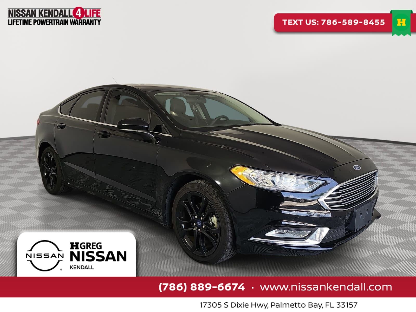 Shadow Black 2018 Ford Fusion Sedan Front-Wheel Drive 6-Speed Automatic