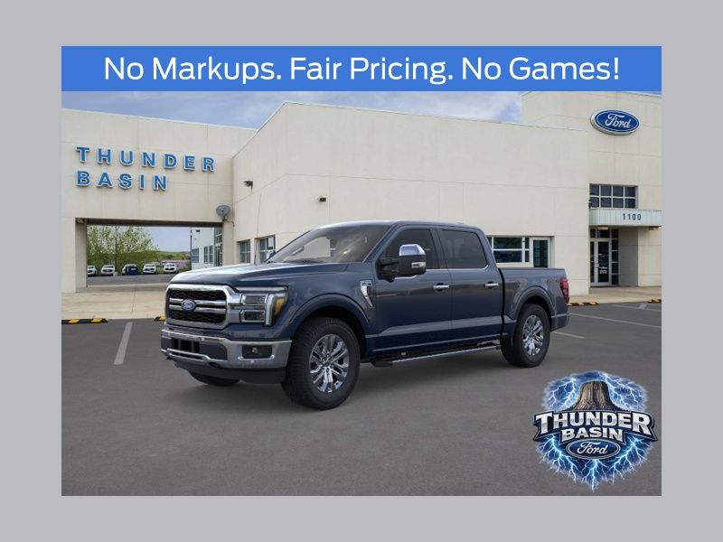 Antimatter Blue Metallic 2025 Ford F-150 Lariat SuperCrew 4WD Pickup Truck Four-Wheel Drive Automatic
