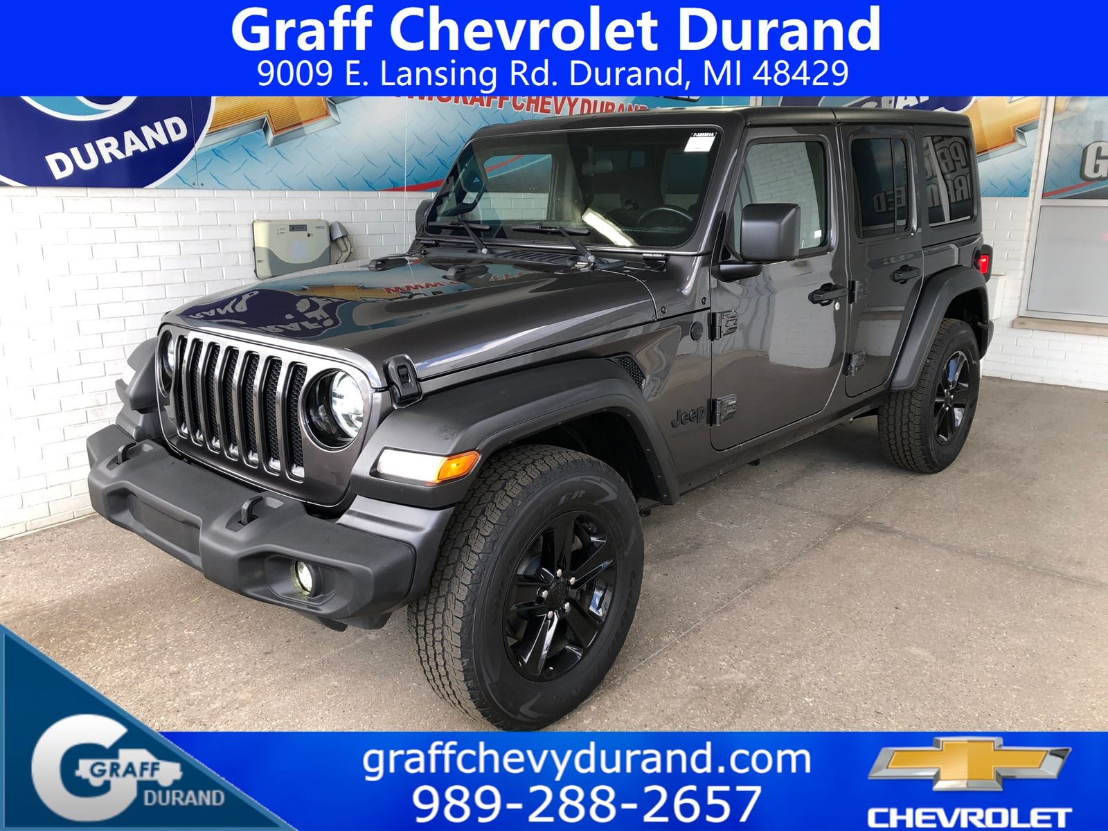 Gray (Granite Crystal Metallic Clearcoat) 2021 Jeep Wrangler Unlimited Sport Altitude 4WD SUV / Crossover Four-Wheel Drive 8-Speed Automatic