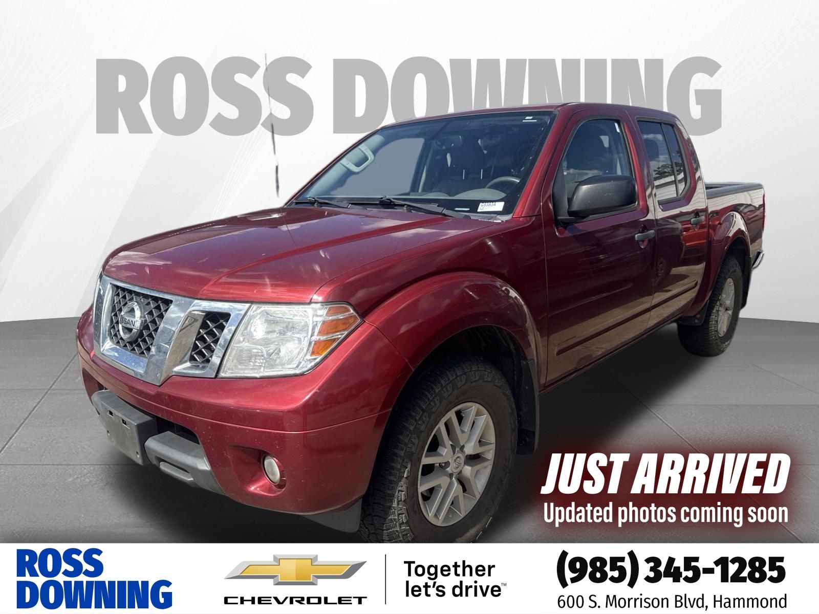 Cayenne Red Metallic 2021 Nissan Frontier SV Crew Cab 4WD Pickup Truck Four-Wheel Drive 9-Speed Automatic