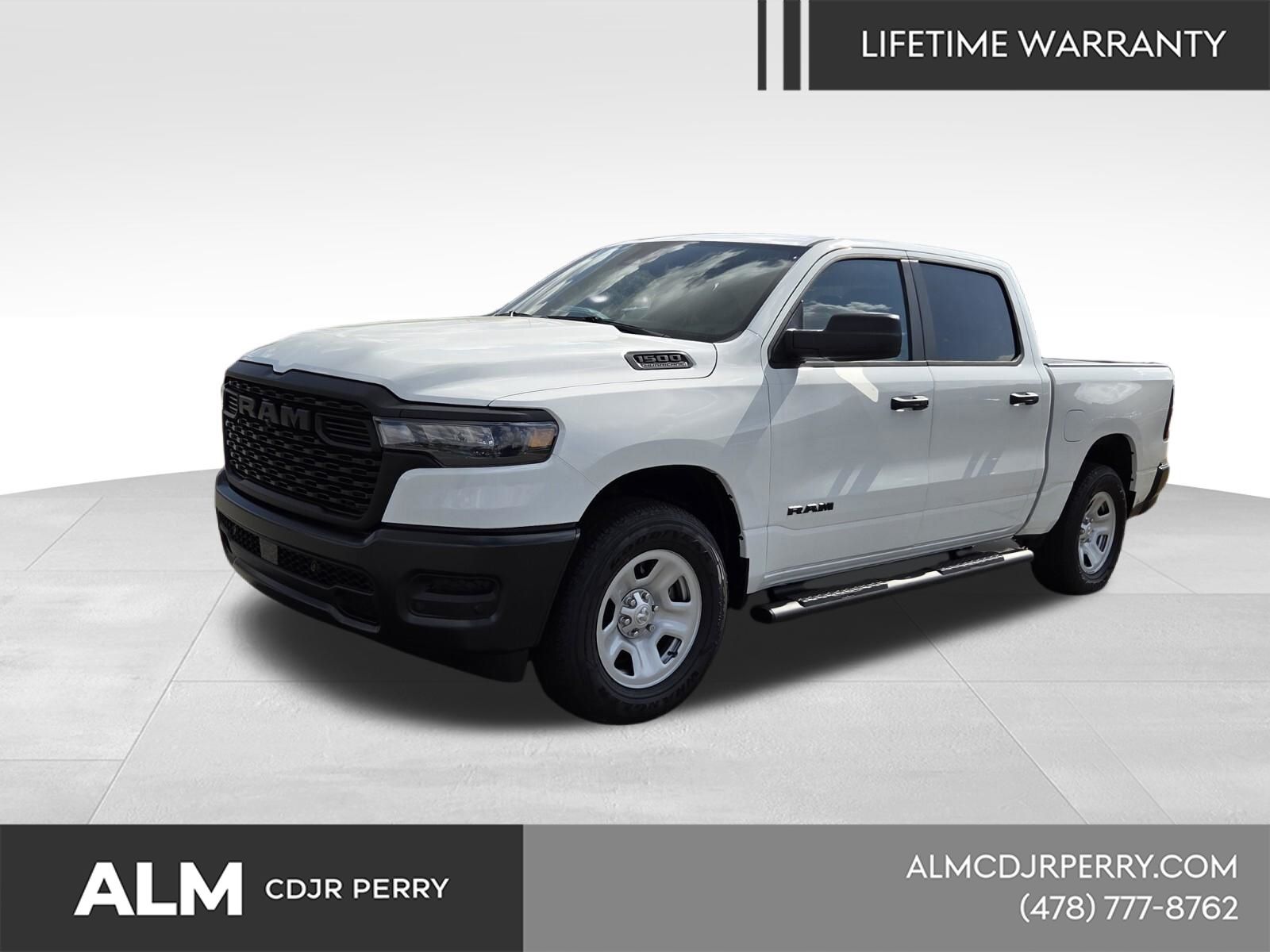 Bright White Clearcoat 2026 RAM 1500 Tradesman Crew Cab 4WD Pickup Truck Four-Wheel Drive 8-Speed Automatic