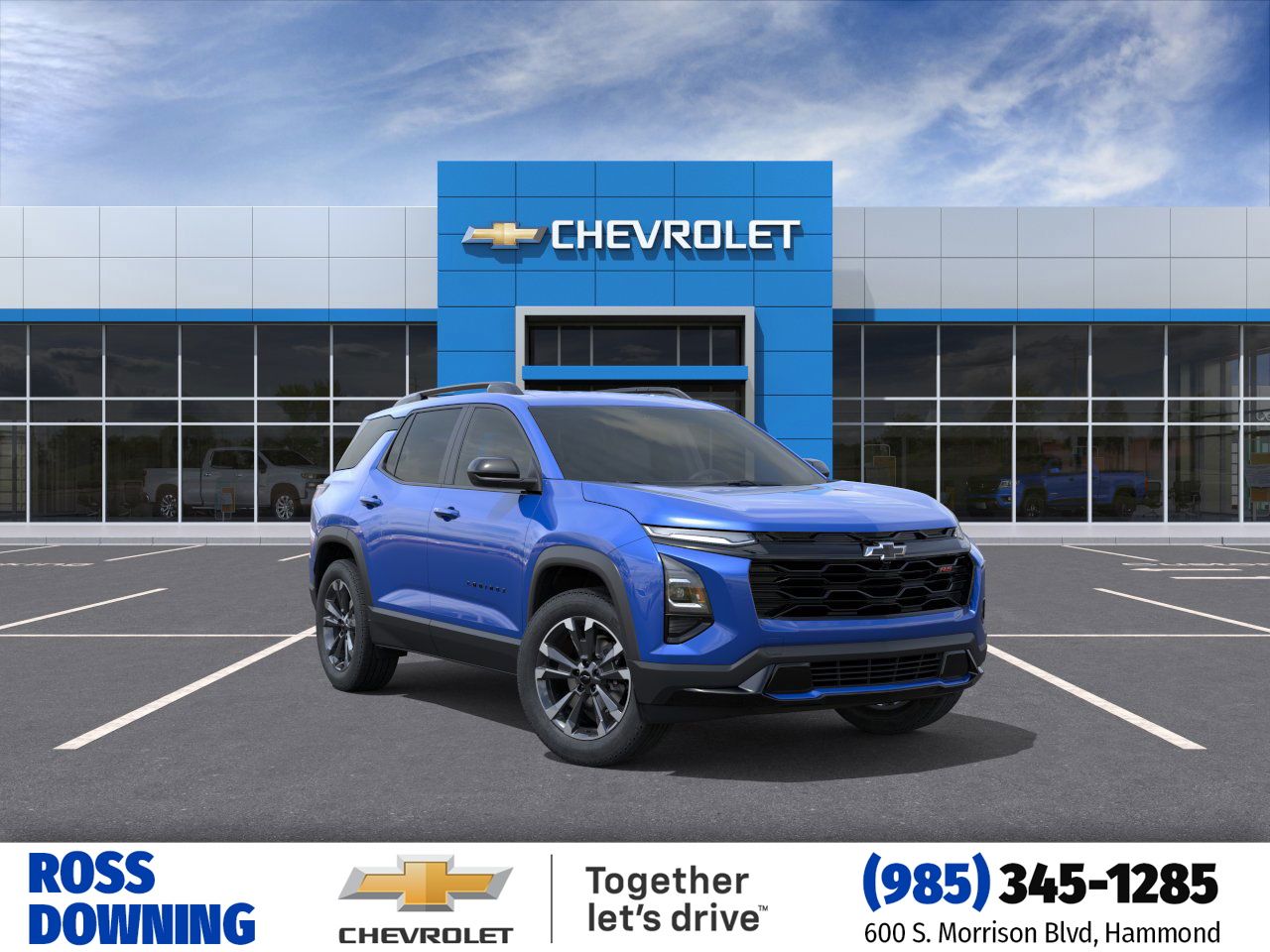 Reef Blue Metallic 2026 Chevrolet Equinox RS FWD SUV / Crossover Front-Wheel Drive Continuously Variable Transmission