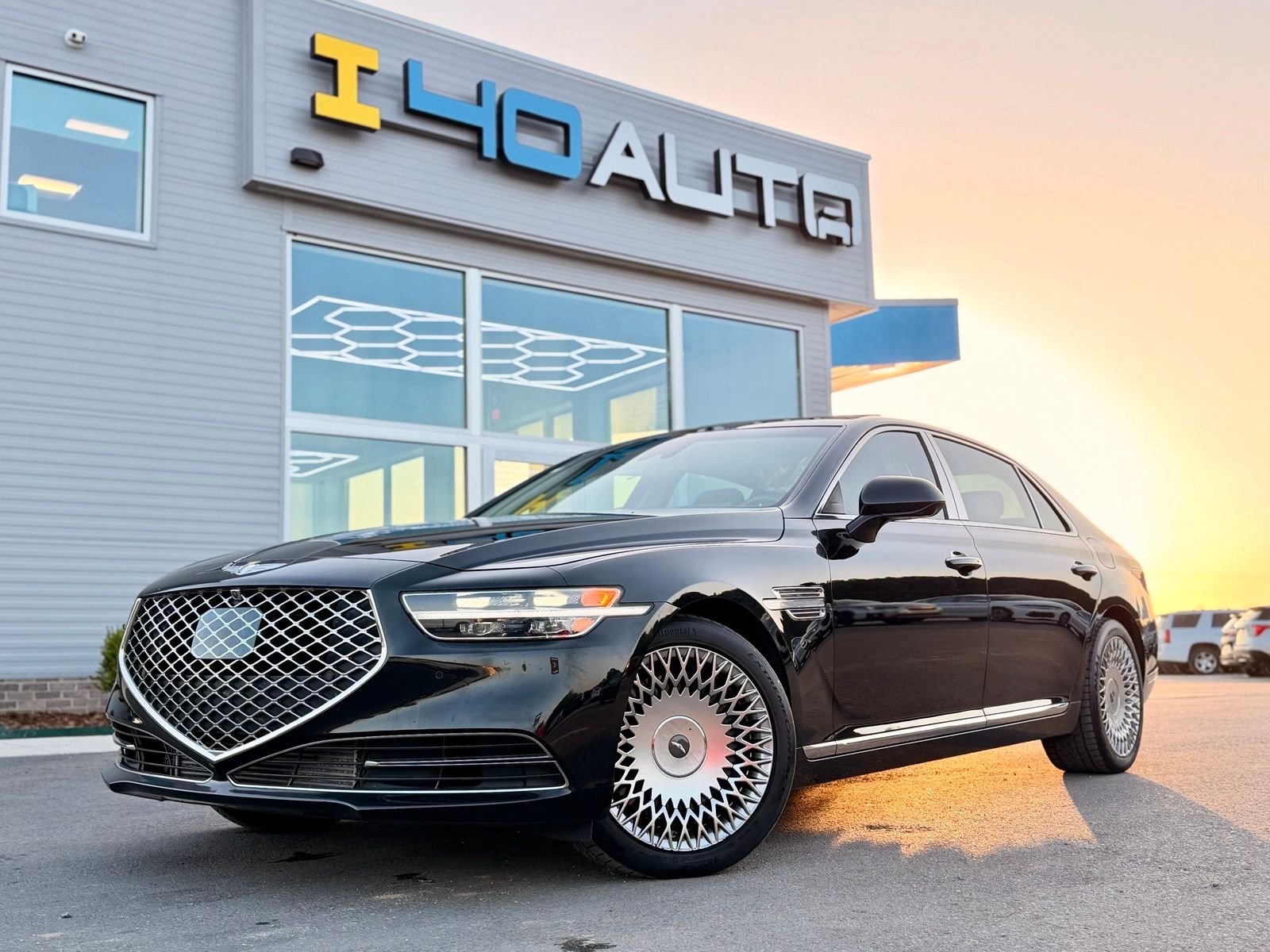 Vik Black 2020 Genesis G90 Sedan Rear-Wheel Drive 8-Speed Automatic