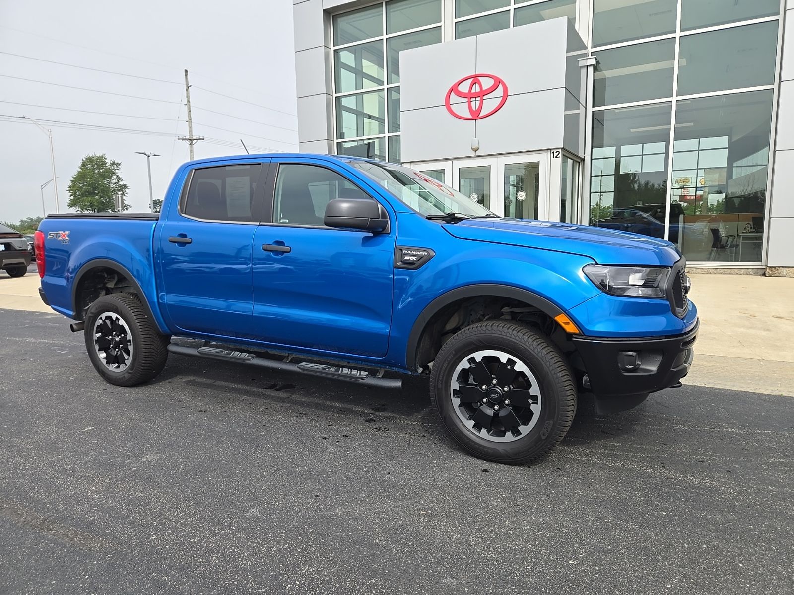Velocity Blue Metallic 2021 Ford Ranger Pickup Truck Four-Wheel Drive Automatic