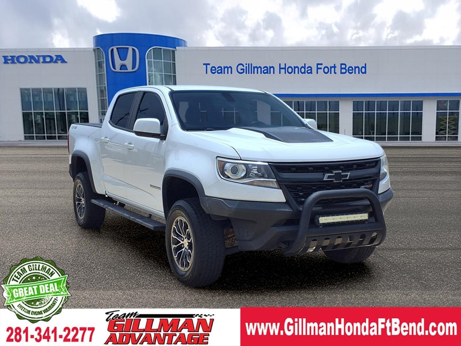 Summit White 2018 Chevrolet Colorado Pickup Truck Four-Wheel Drive 8-Speed Automatic