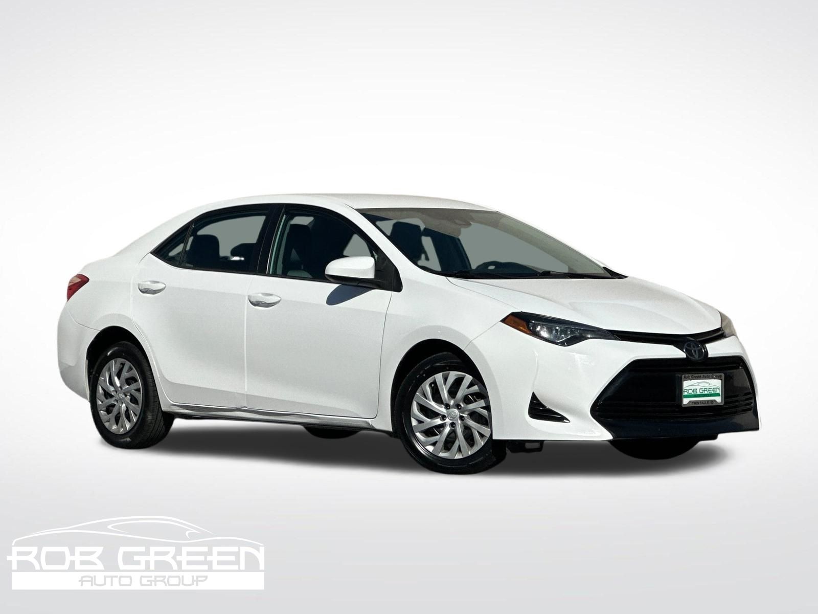 Super White 2019 Toyota Corolla Sedan Front-Wheel Drive Continuously Variable Transmission