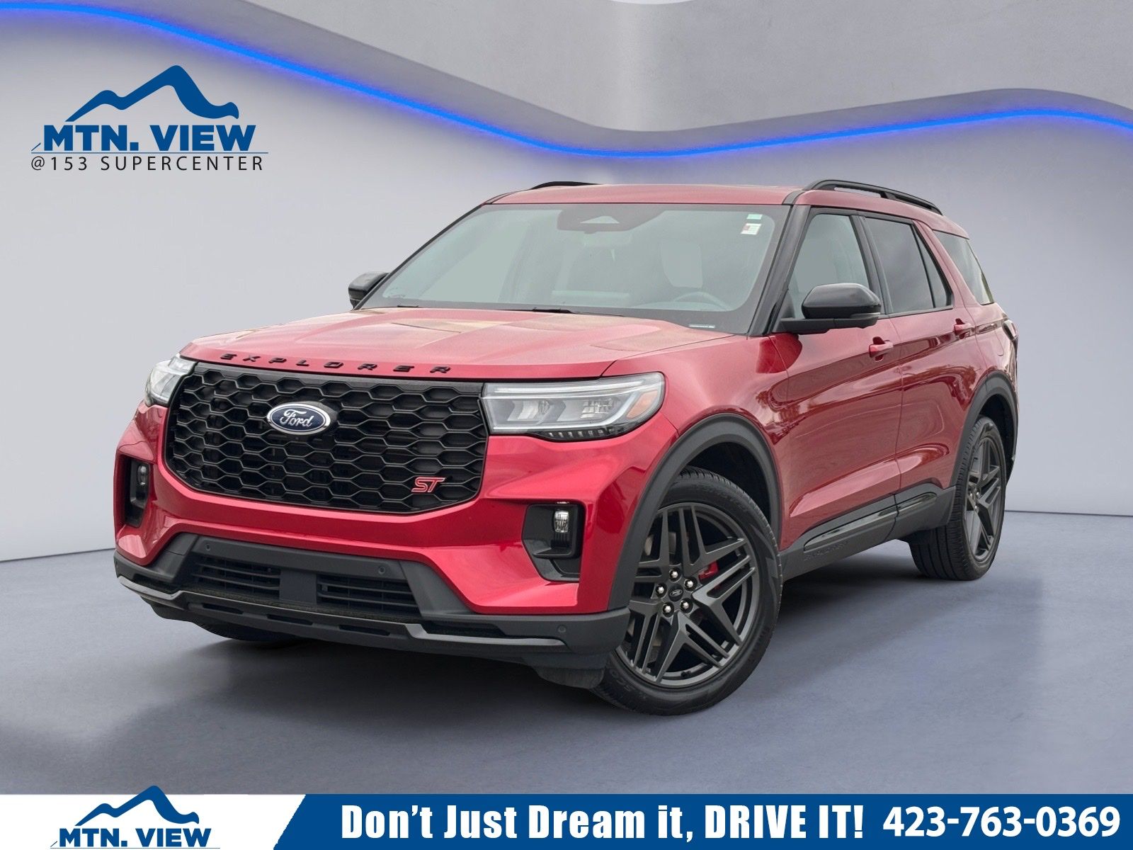 Red Metallic 2025 Ford Explorer ST AWD SUV / Crossover All-Wheel Drive Automatic