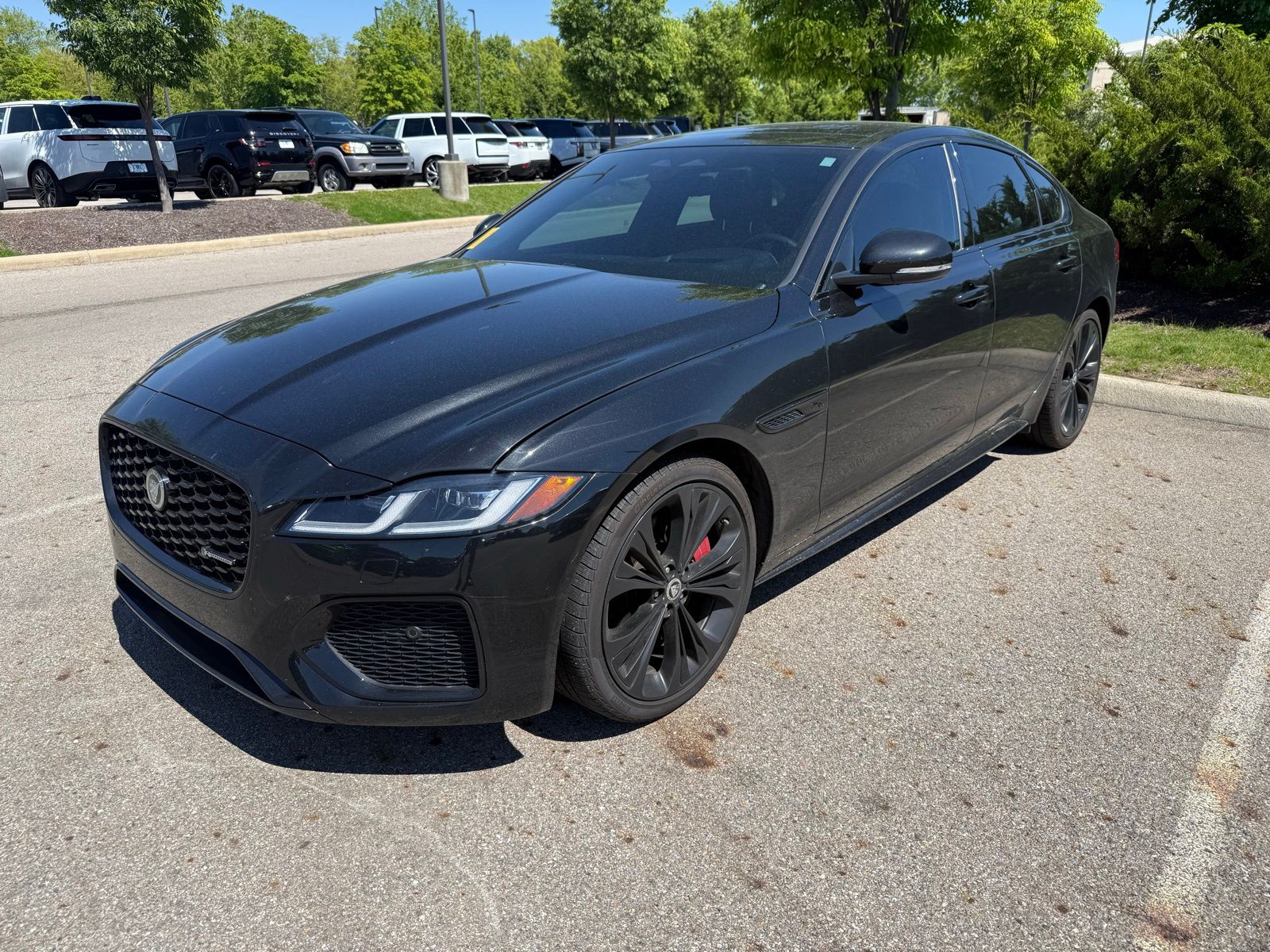 Santorini Black Metallic 2024 Jaguar XF P300 R-Dynamic SE AWD Sedan All-Wheel Drive 8-Speed Automatic