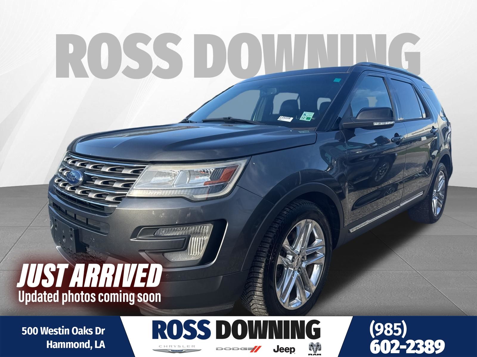 Gray (Magnetic) 2016 Ford Explorer XLT SUV / Crossover Front-Wheel Drive 6-Speed Automatic