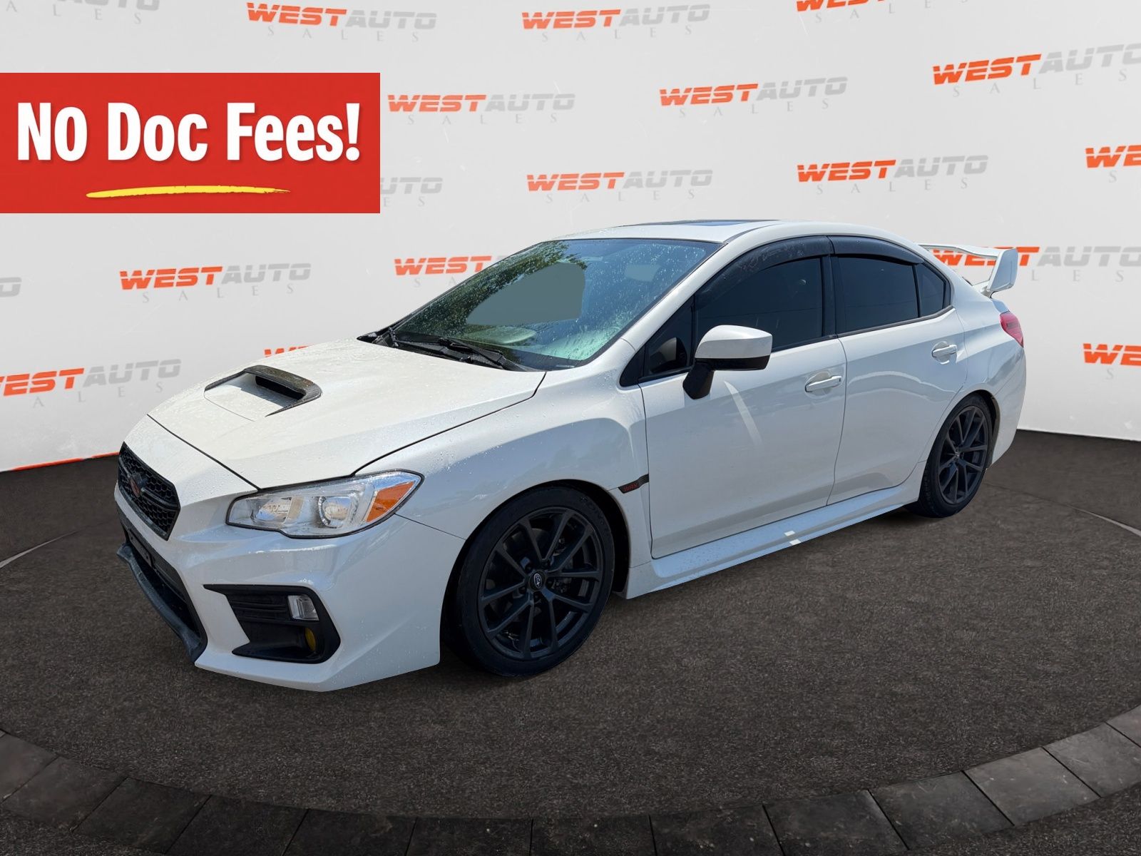 Crystal White Pearl 2018 Subaru WRX Sedan All-Wheel Drive 6-Speed Manual