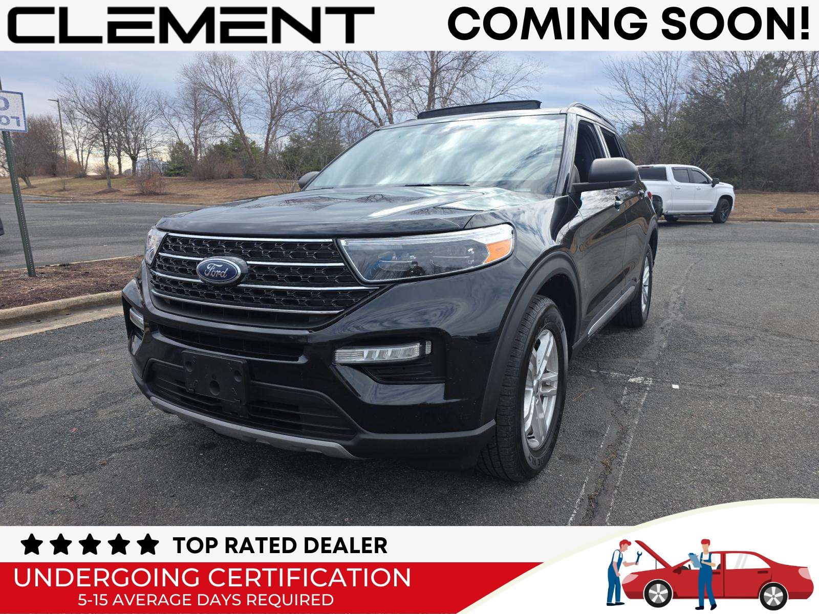 Black 2020 Ford Explorer XLT AWD SUV / Crossover All-Wheel Drive Automatic