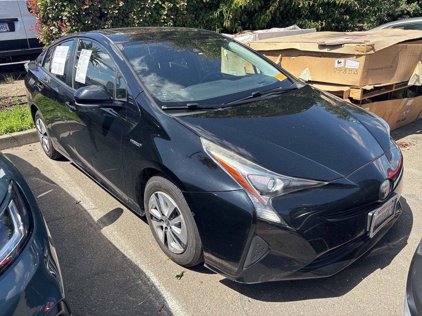 Midnight Black Metallic 2016 Toyota Prius Three FWD Hatchback Front-Wheel Drive Continuously Variable Transmission