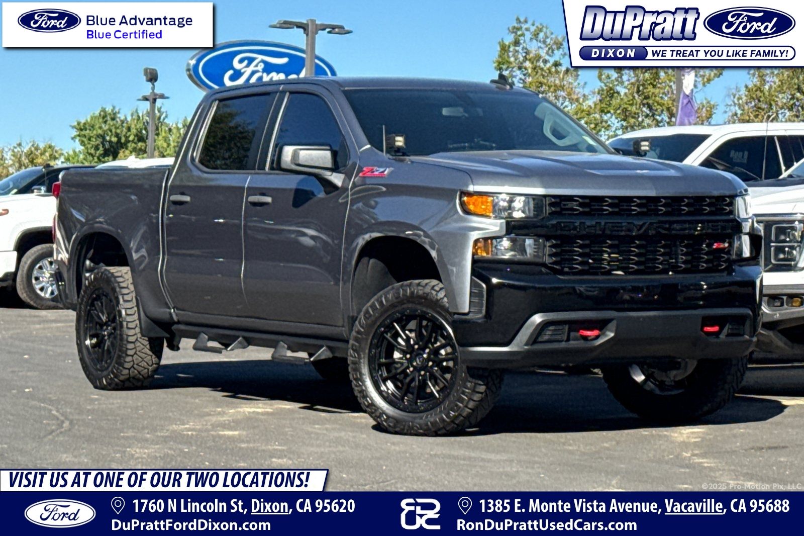 Gray (Satin Steel Metallic) 2020 Chevrolet Silverado 1500 Pickup Truck Four-Wheel Drive 6-Speed Automatic Overdrive