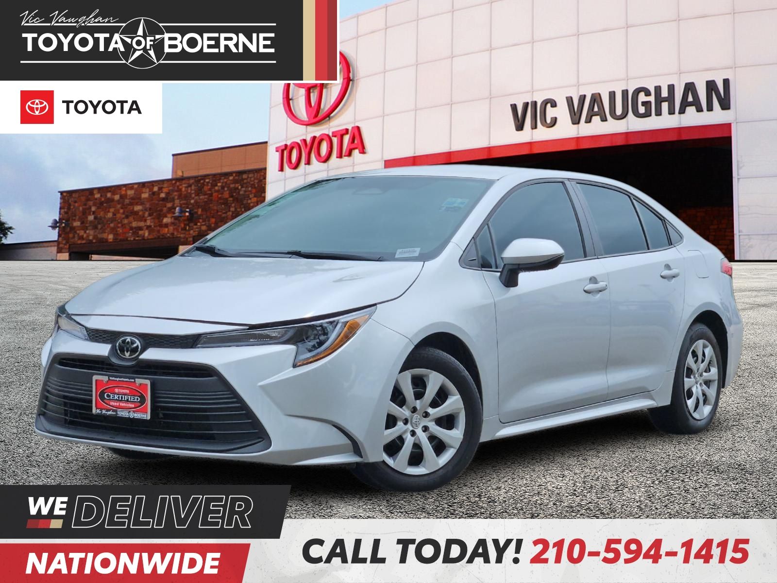 Classic Silver Metallic 2026 Toyota Corolla Sedan Front-Wheel Drive Continuously Variable Transmission