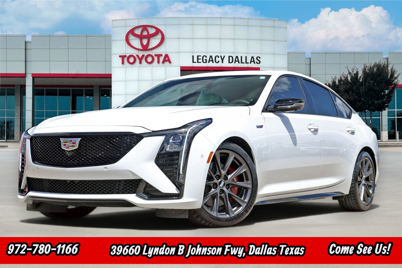 Summit White 2026 Cadillac CT5 V-Series RWD Sedan Rear-Wheel Drive Automatic