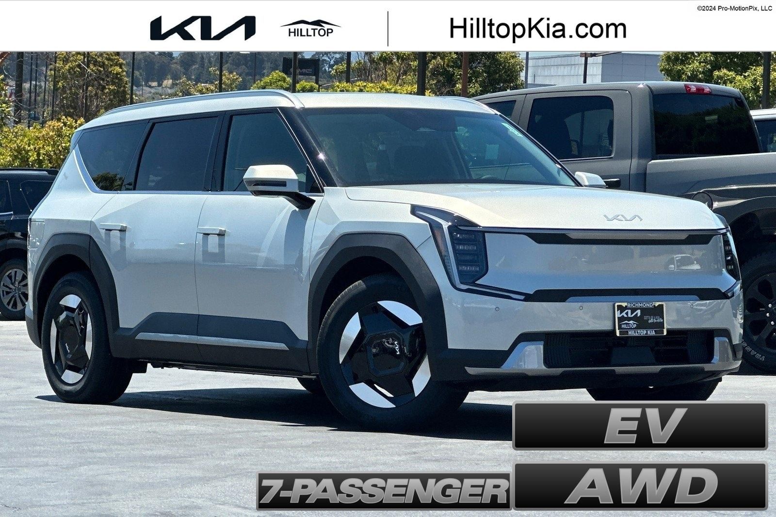 White (Ivory Silver) 2026 Kia EV9 SUV / Crossover All-Wheel Drive 1-Speed Automatic