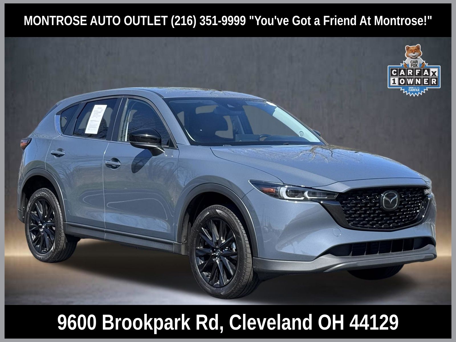 Gray 2022 Mazda CX-5 2.5 S Carbon Edition AWD SUV / Crossover All-Wheel Drive 6-Speed Automatic