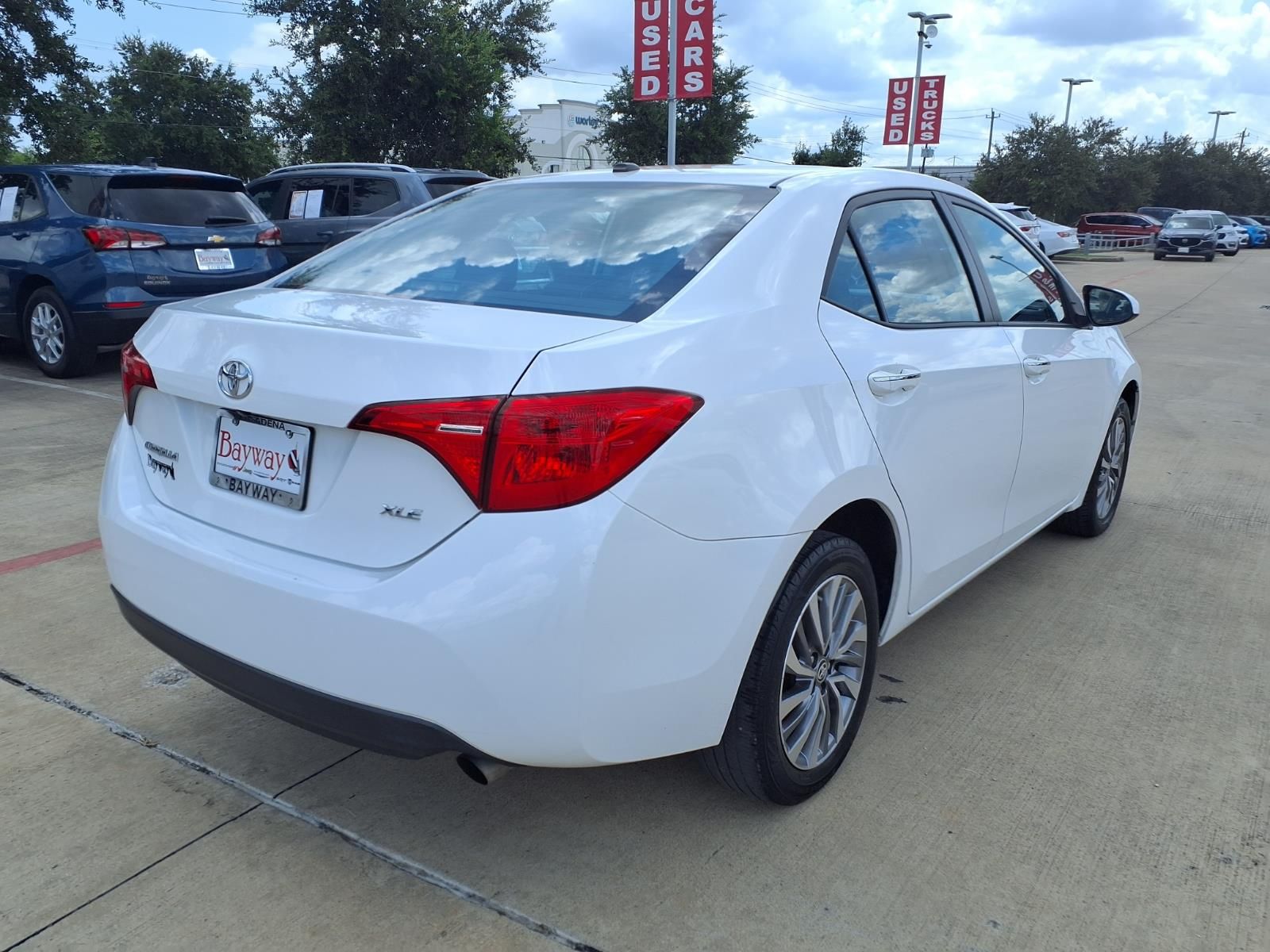 2017 Toyota Corolla XLE White at Durrett Motor Company