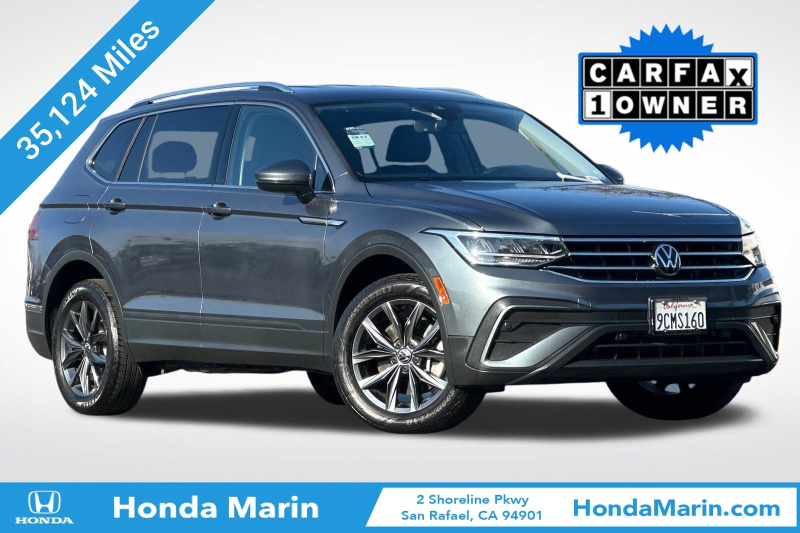 Platinum Gray Metallic 2022 Volkswagen Tiguan SE 4Motion SUV / Crossover All-Wheel Drive 8-Speed Automatic