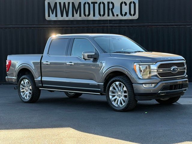 Gray 2021 Ford F-150 Pickup Truck Four-Wheel Drive Automatic