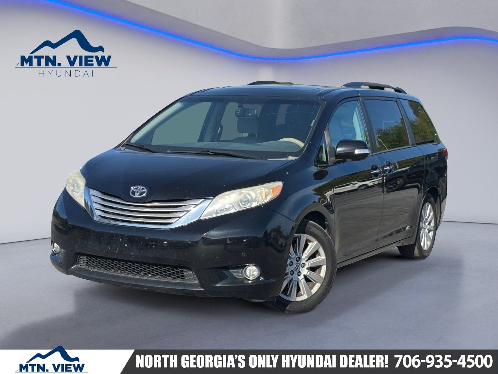 Black 2013 Toyota Sienna Limited 7-Passenger Minivan Front-Wheel Drive 6-Speed Automatic Overdrive
