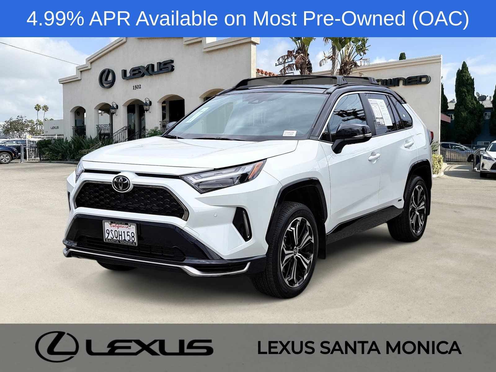 Wind Chill Pearl/Midnight Black Metallic 2025 Toyota RAV4 Plug-in Hybrid SUV / Crossover All-Wheel Drive Continuously Variable Transmission