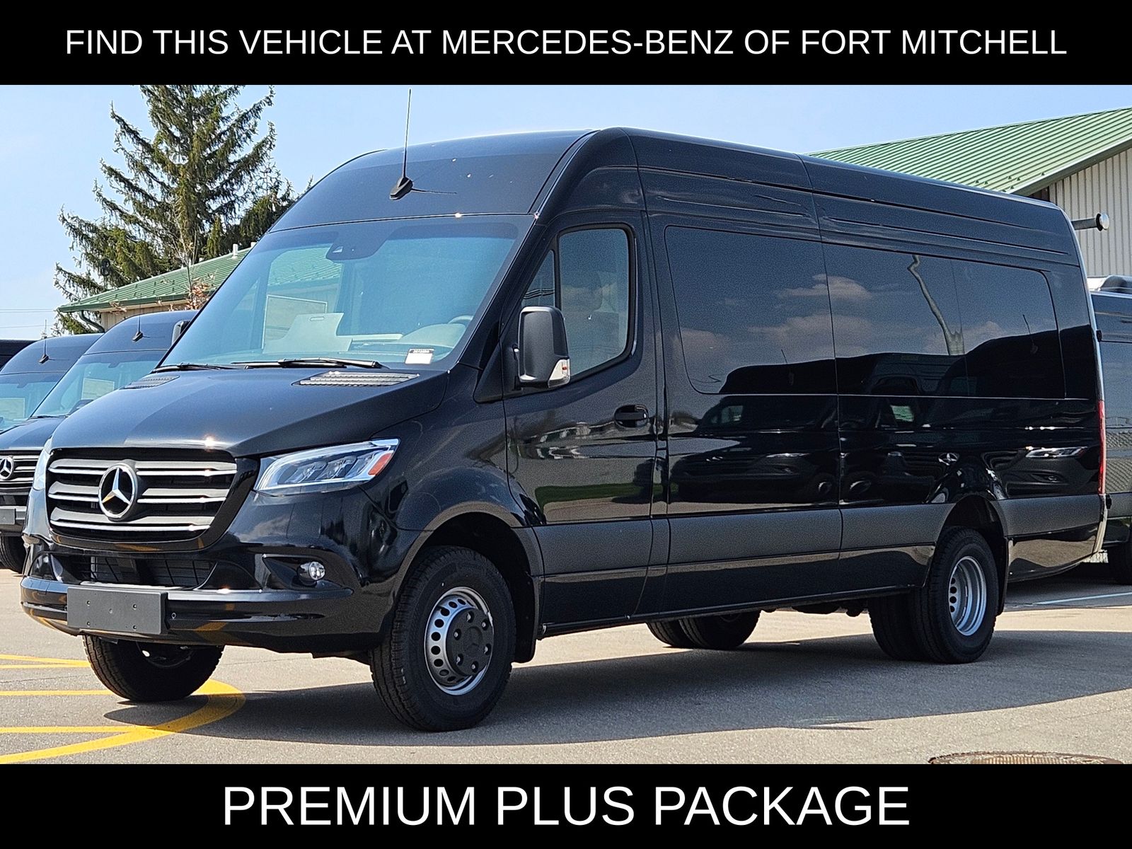 Black 2024 Mercedes-Benz Sprinter Cargo 3500XD 170 High Roof Extended RWD Van Rear-Wheel Drive 9-Speed Automatic
