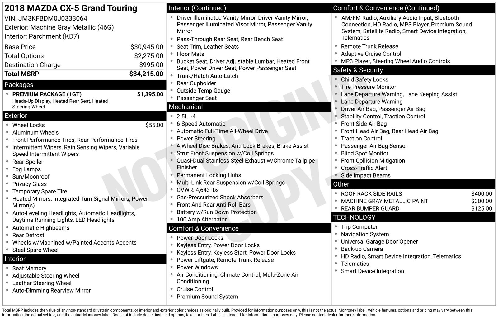 Used Car 2018 Mazda Cx-5  Grand Touring For Sale Under $12,000 In Austin, Texas