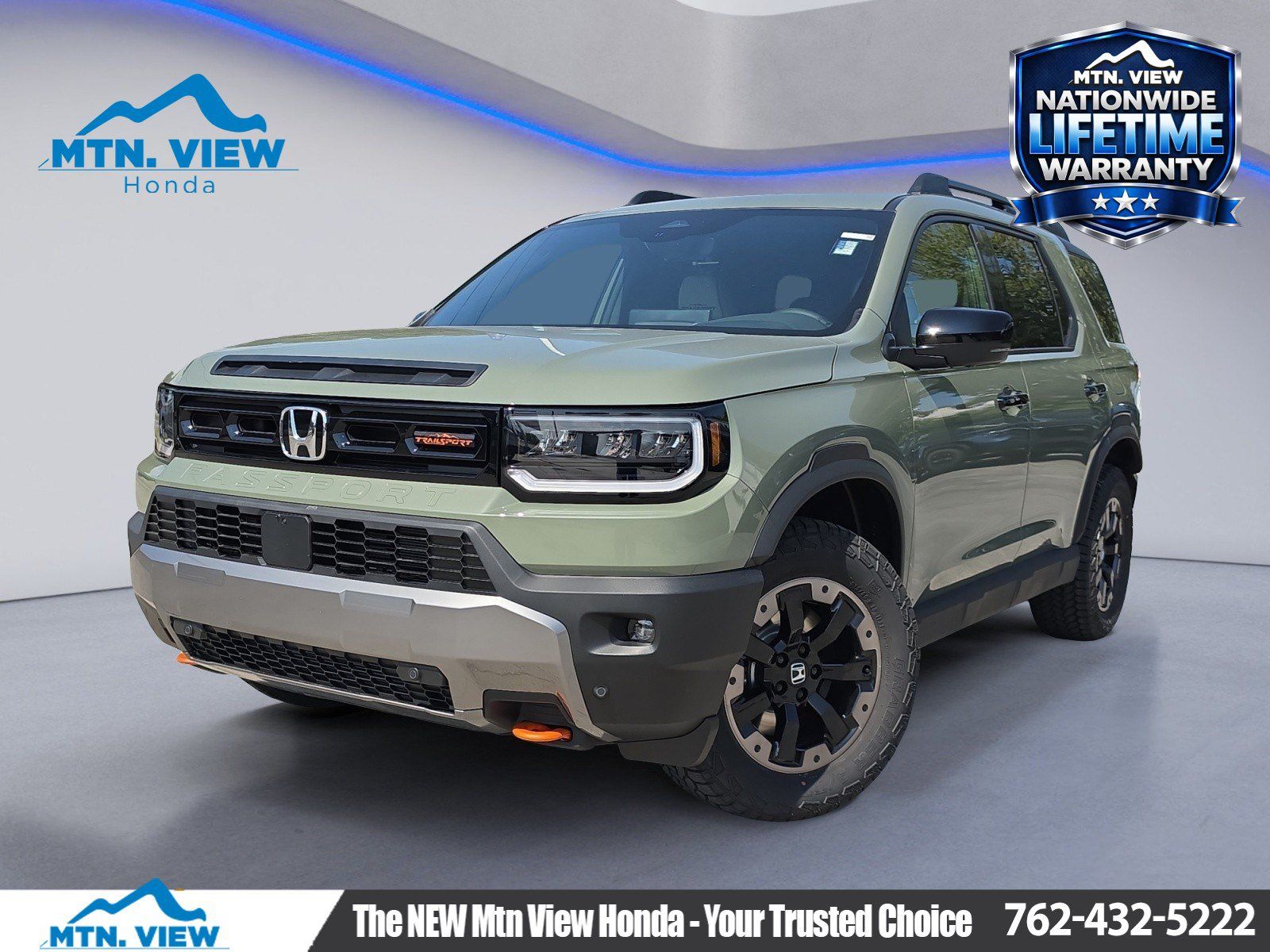 Ash Green Metallic 2026 Honda Passport SUV / Crossover All-Wheel Drive Automatic