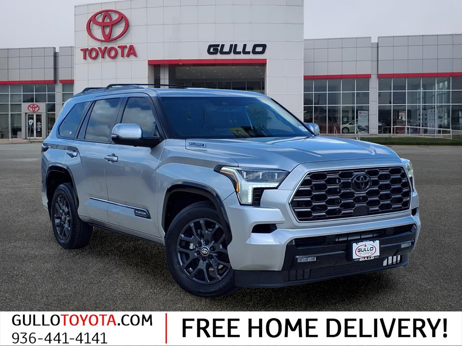 2025 Toyota Sequoia Platinum Silver at Bayway Cadillac of The Woodlands