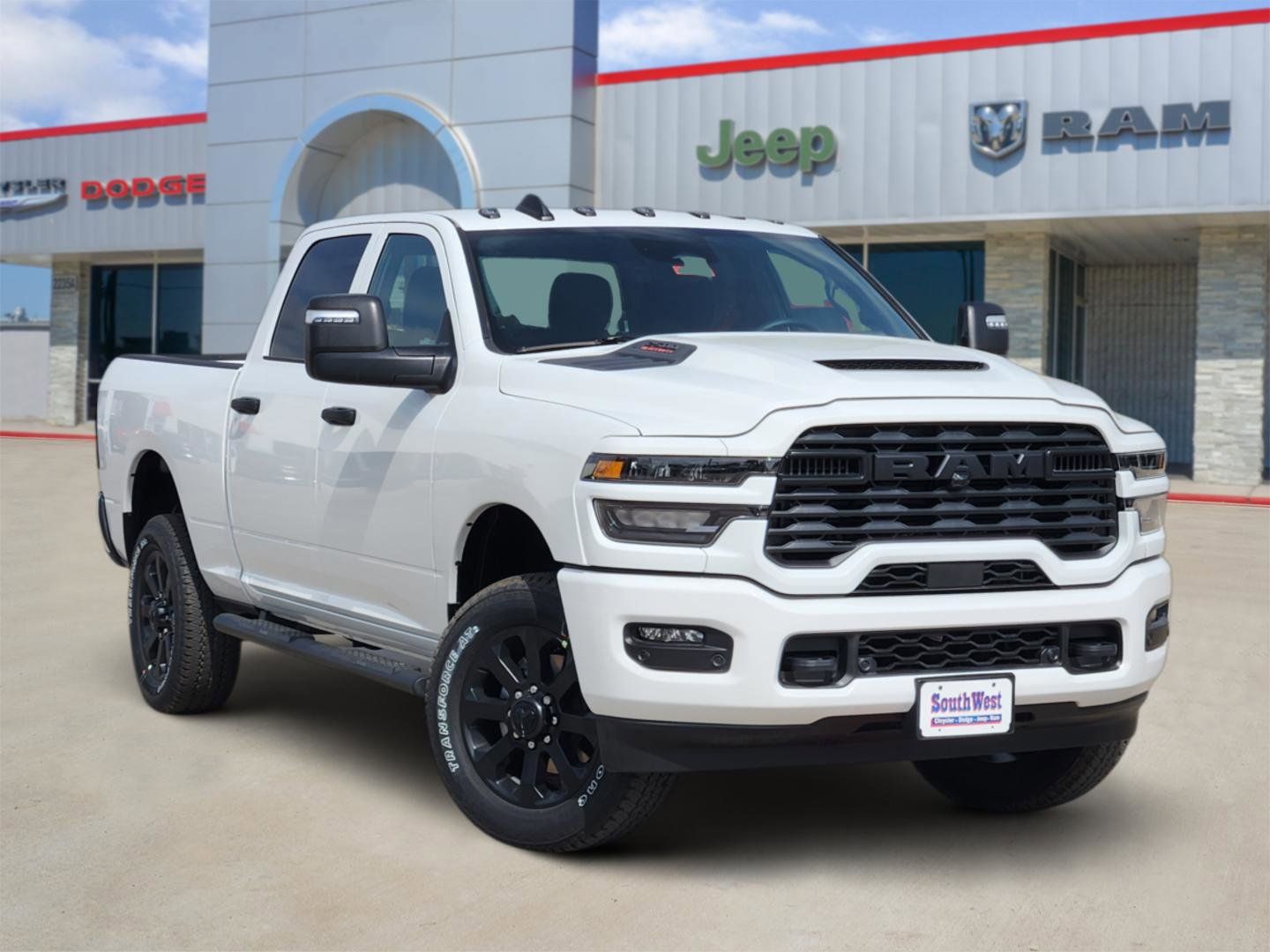 Bright White Clearcoat 2026 RAM 2500 Tradesman Crew Cab 4WD Pickup Truck Four-Wheel Drive 8-Speed Automatic
