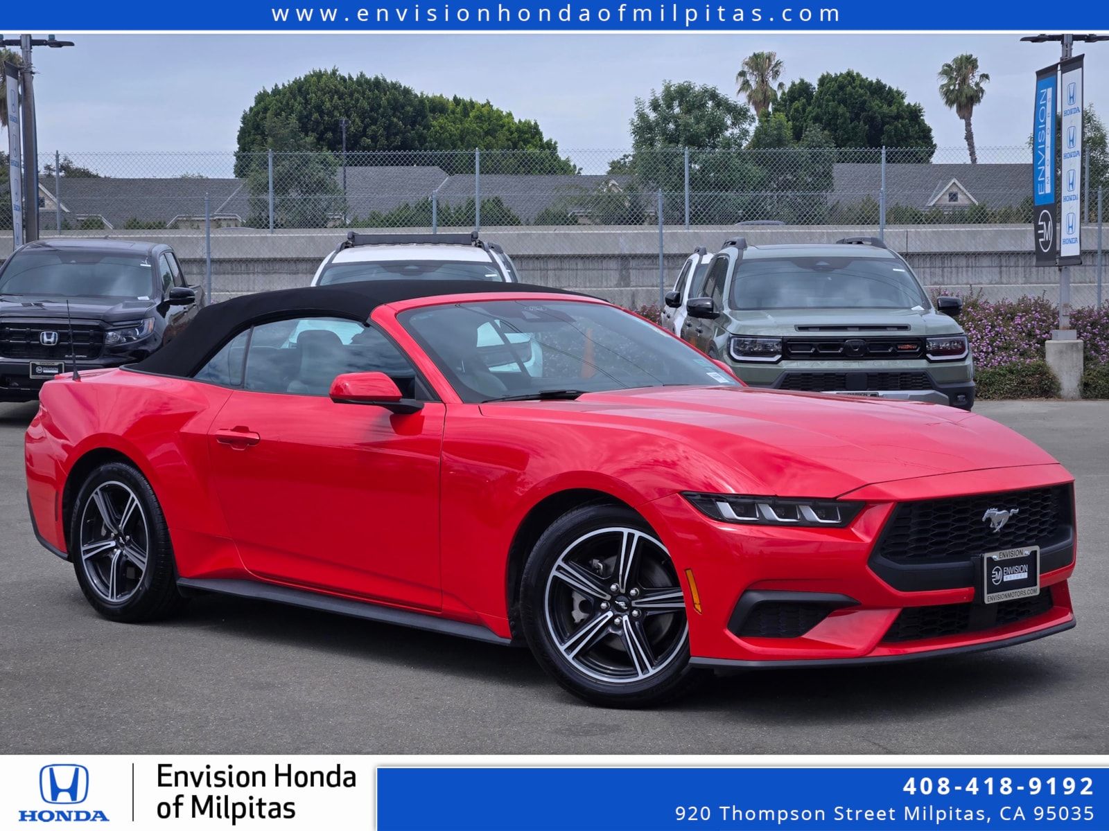 Race Red 2024 Ford Mustang Convertible Rear-Wheel Drive Automatic