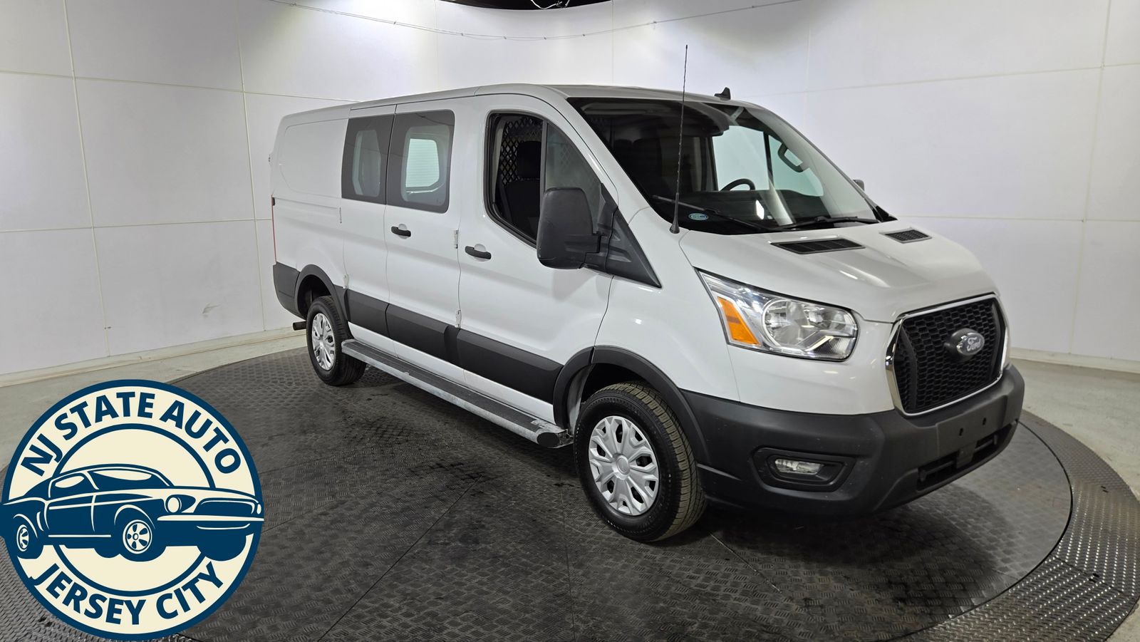 Oxford White 2022 Ford Transit Cargo Van Rear-Wheel Drive