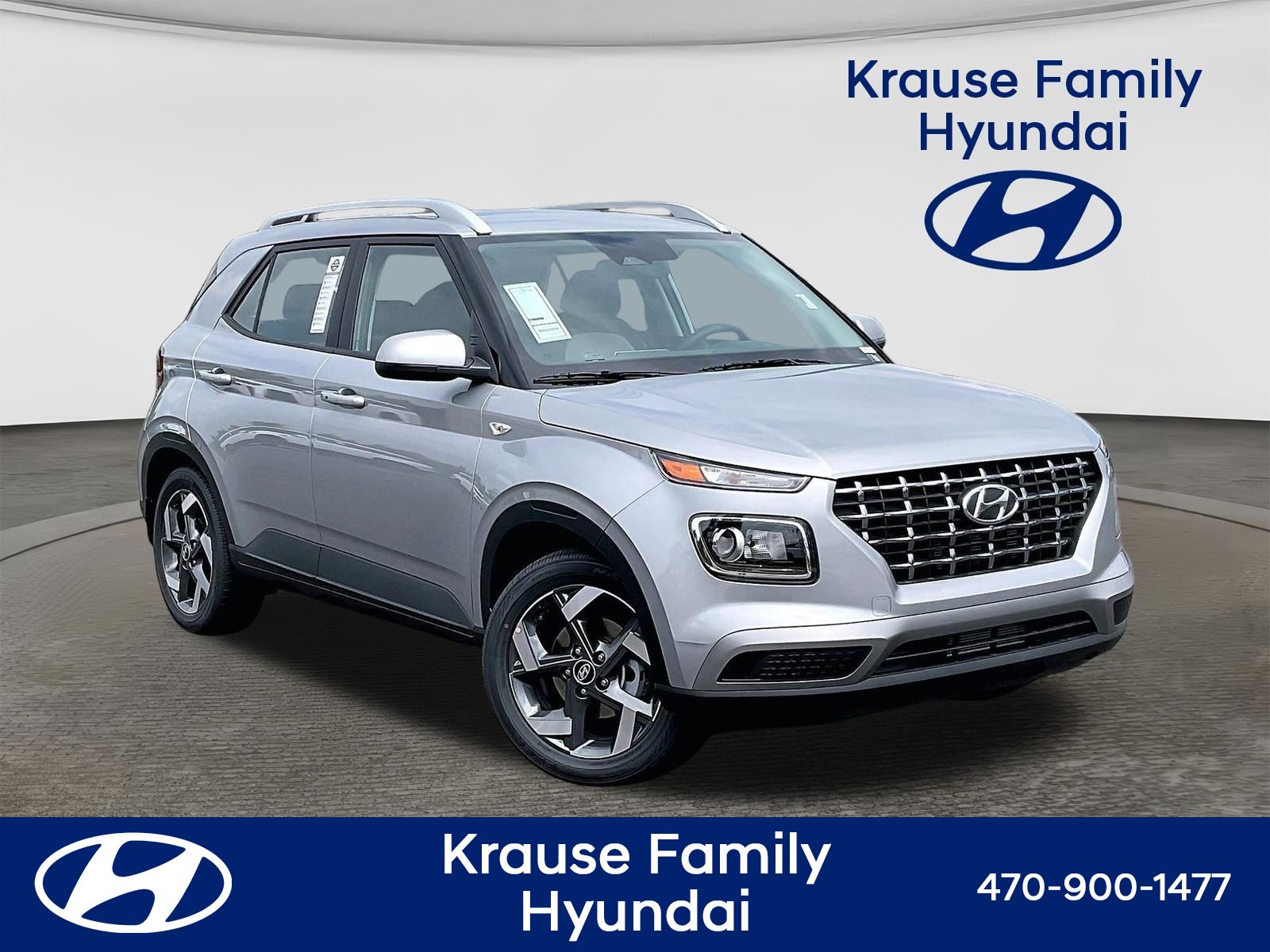 Shimmering Silver 2026 Hyundai Venue SUV / Crossover Front-Wheel Drive Continuously Variable Transmission