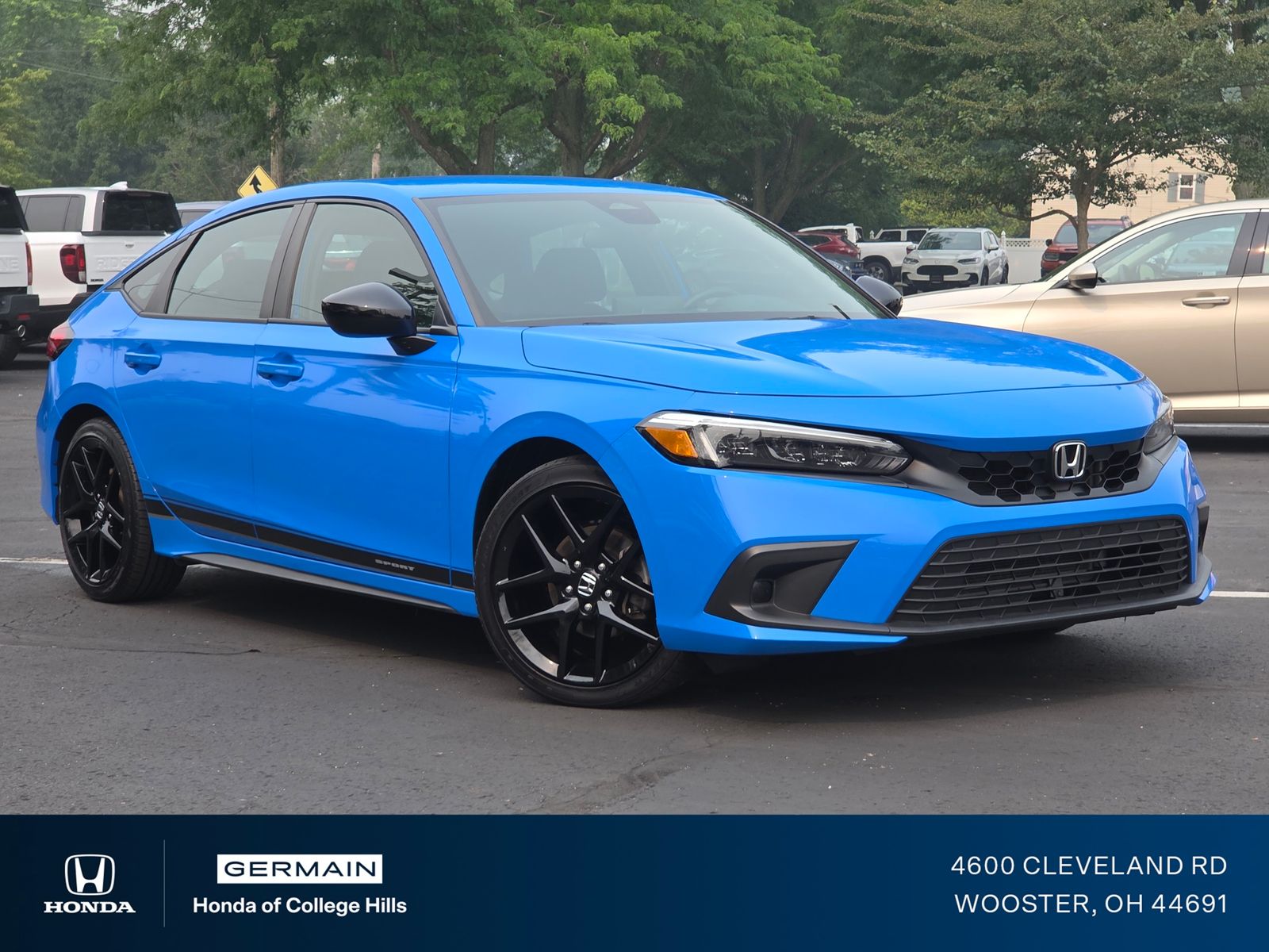 Certified Used 2023 Blue Honda Sport image 2