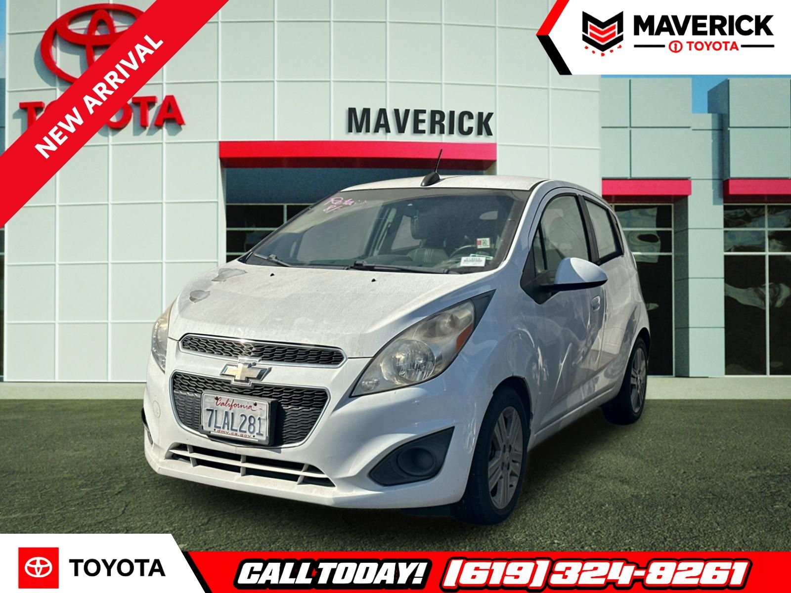 Summit White 2015 Chevrolet Spark Hatchback Front-Wheel Drive Continuously Variable Transmission