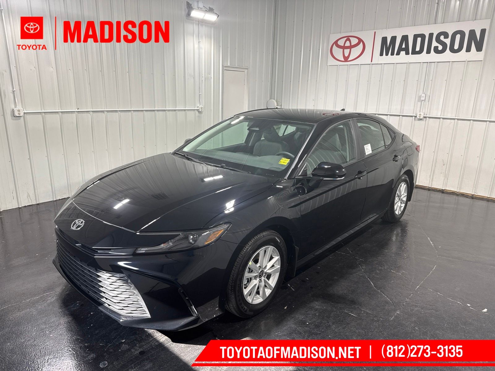 Midnight Black Metallic 2026 Toyota Camry Sedan Front-Wheel Drive Continuously Variable Transmission