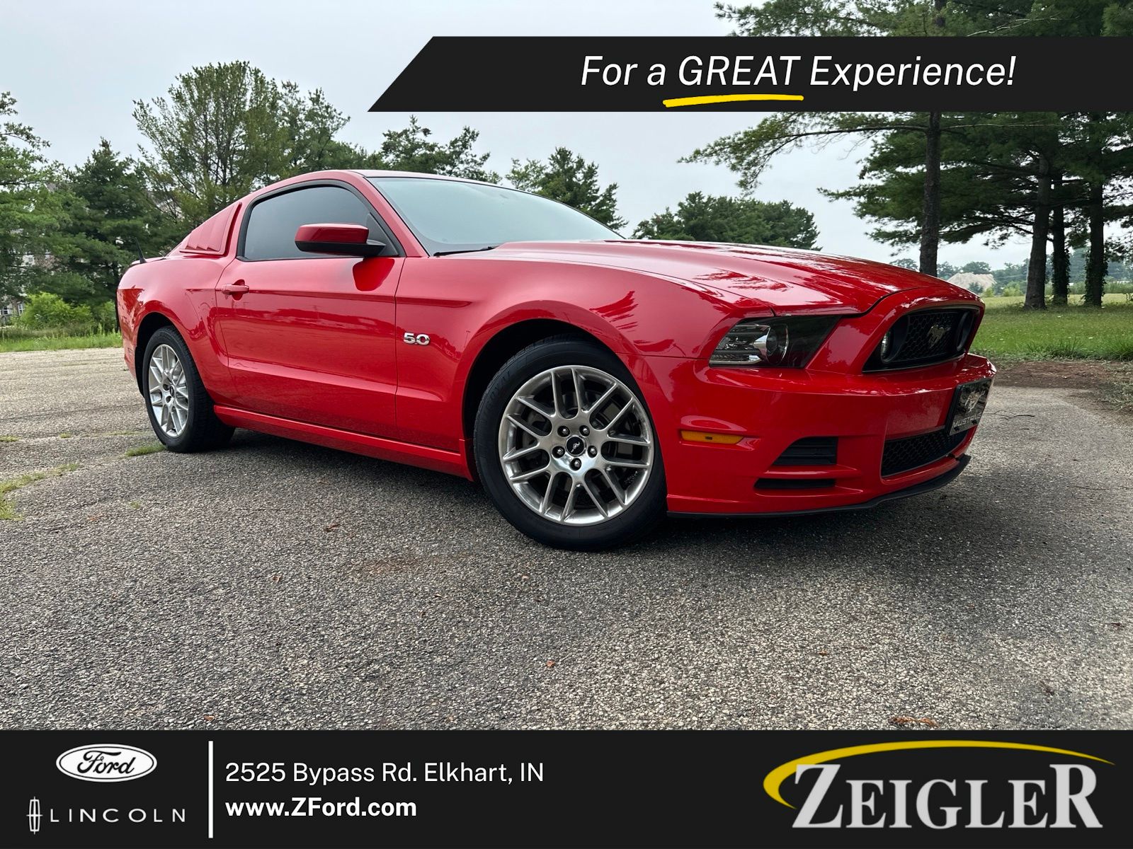 Race Red 2013 Ford Mustang Coupe Rear-Wheel Drive 6-Speed Automatic