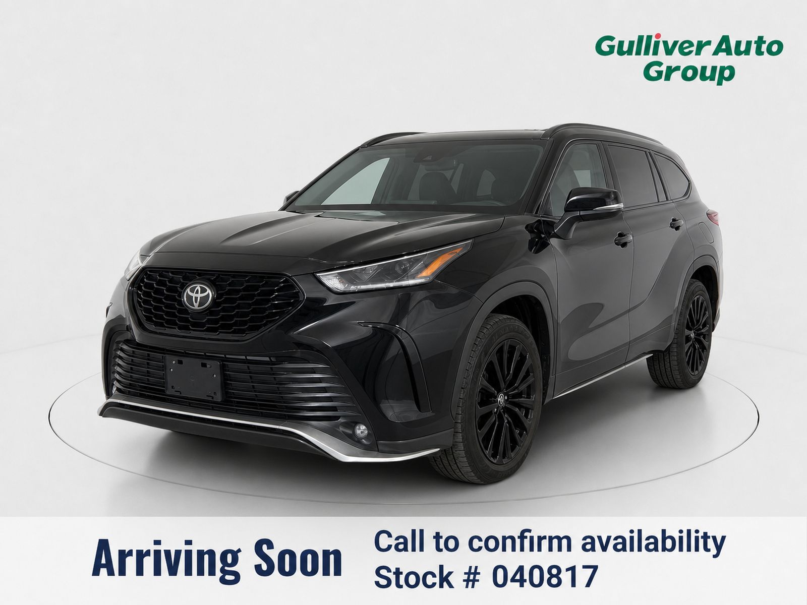 Midnight Black Metallic 2021 Toyota Highlander SUV / Crossover Front-Wheel Drive 8-Speed Automatic