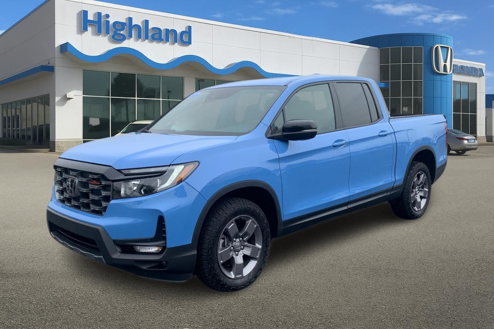 Diffused Sky Pearl 2024 Honda Ridgeline Pickup Truck All-Wheel Drive 9-Speed Automatic