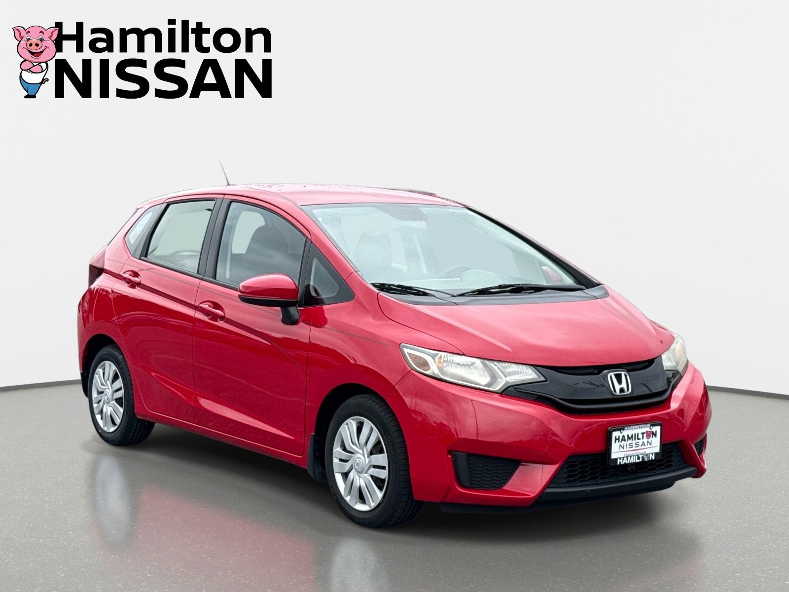 Red 2016 Honda Fit Hatchback Front-Wheel Drive Continuously Variable Transmission