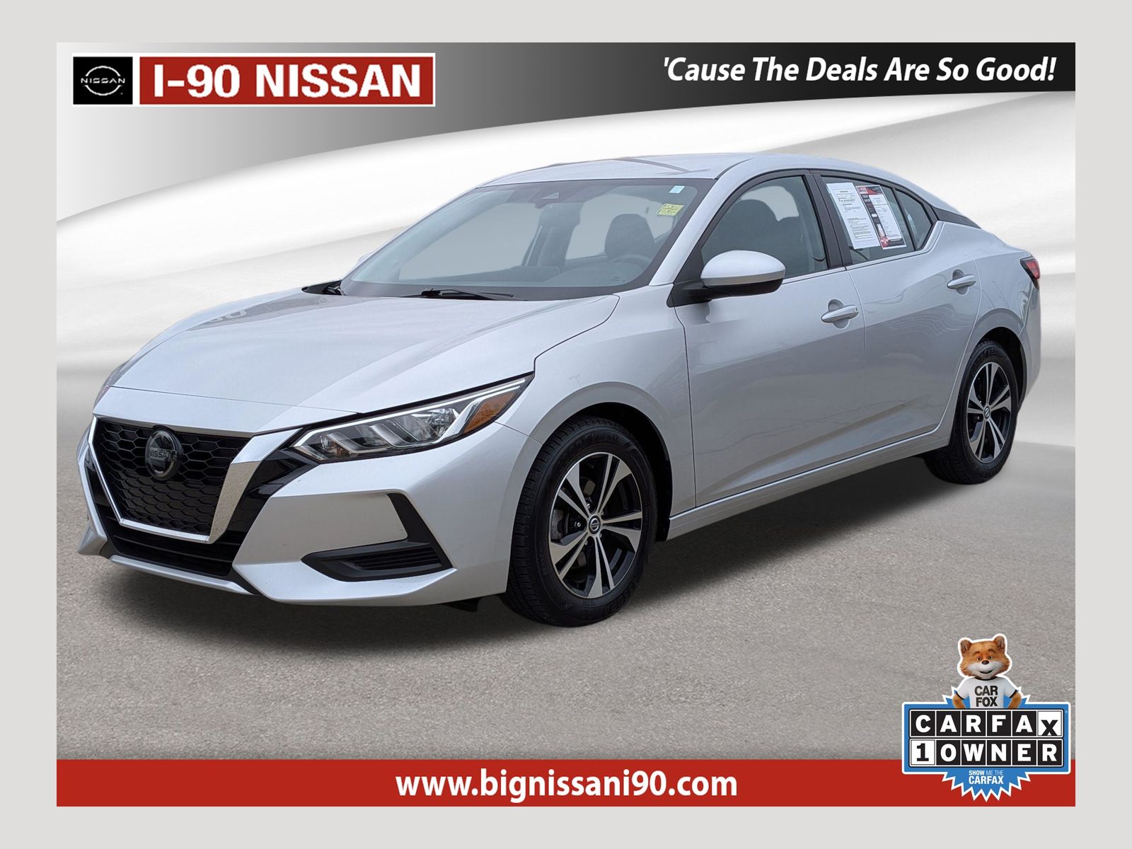 Brilliant Silver Metallic 2023 Nissan Sentra SV FWD Sedan Front-Wheel Drive Continuously Variable Transmission
