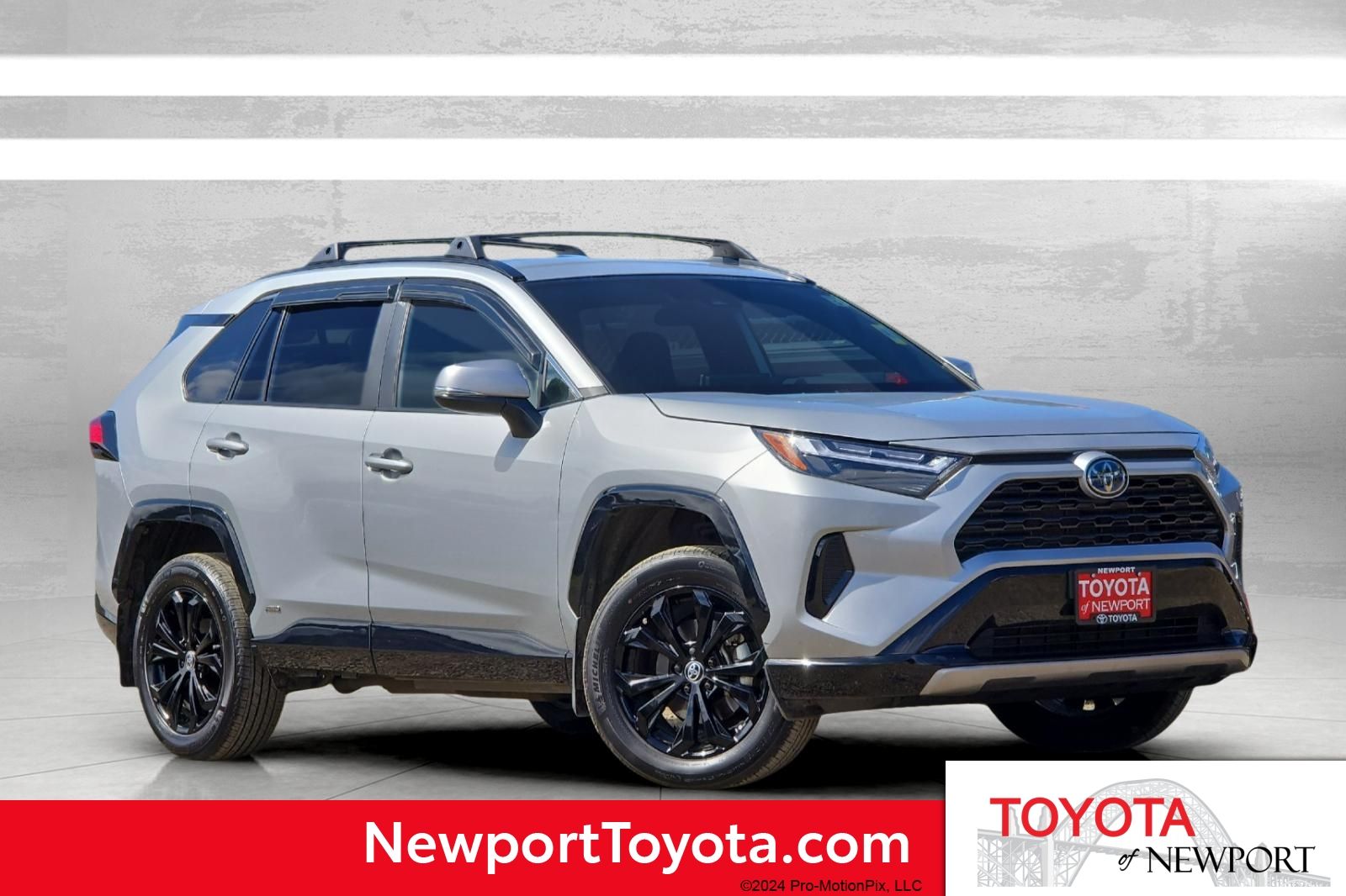 Silver Sky Metallic 2024 Toyota RAV4 Hybrid SUV / Crossover All-Wheel Drive Continuously Variable Transmission