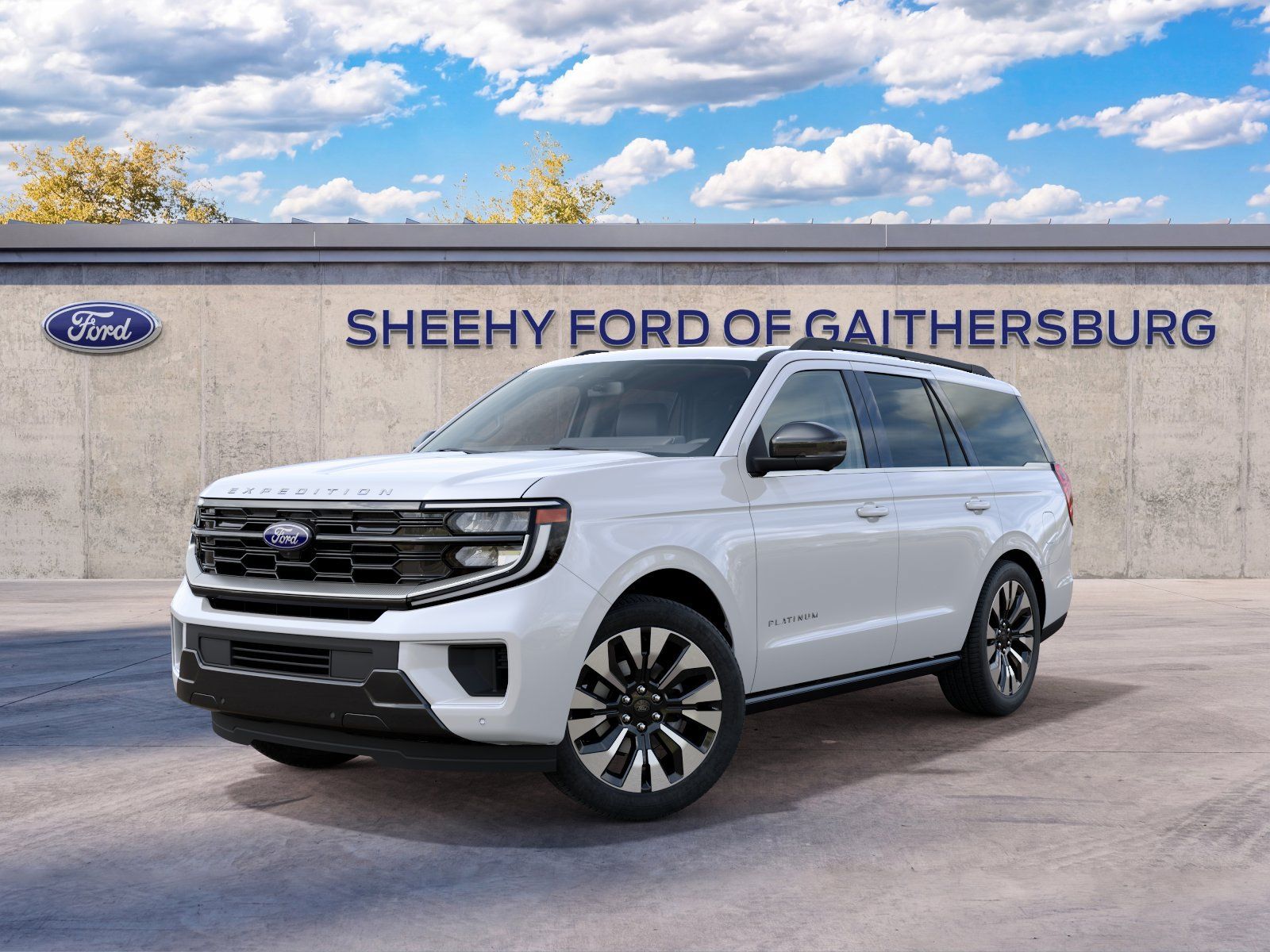 New 2027 Star White Metallic Tri-Coat Ford Platinum image 3